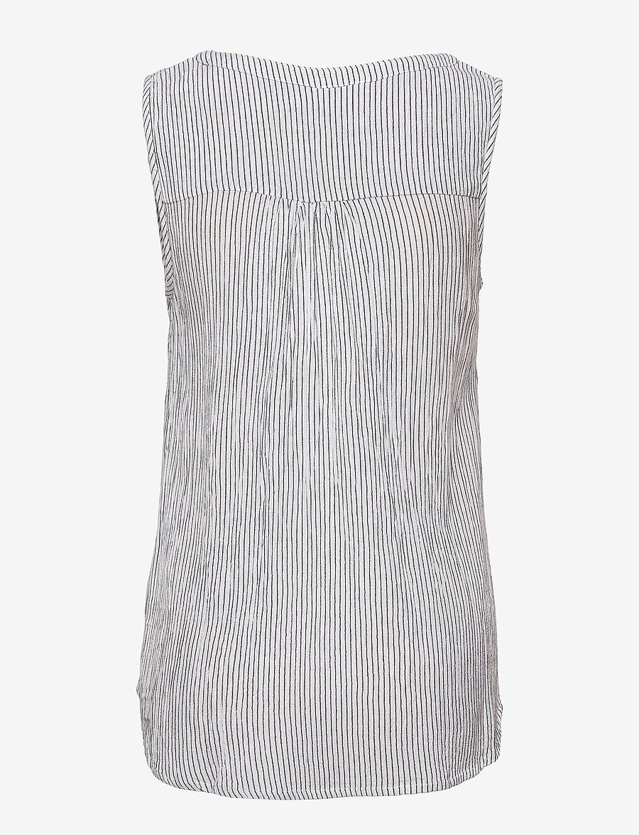 Kaffe - Amber striped top - sleeveless blouses - chalk/52737 - 2