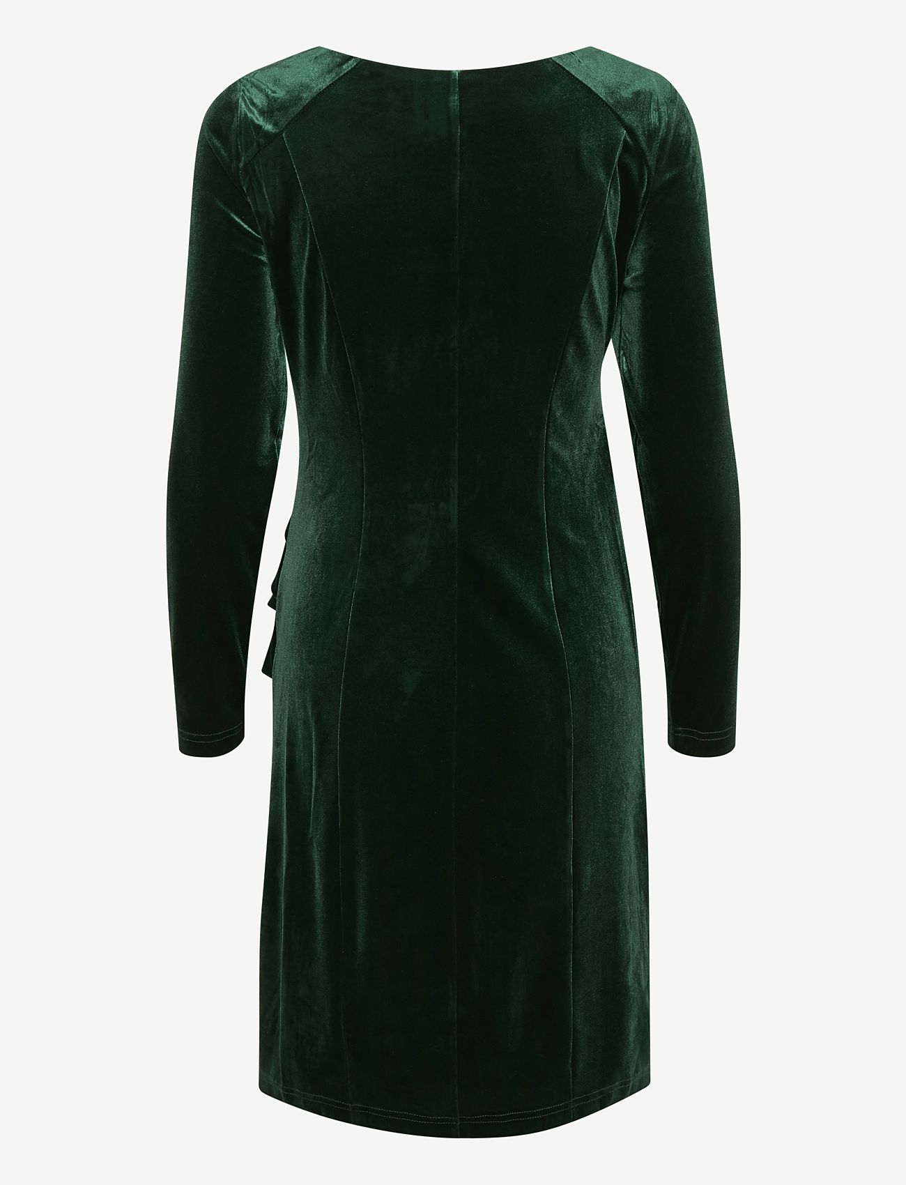 Kaffe - Kelly dress - cocktailklänningar - dark green - 2