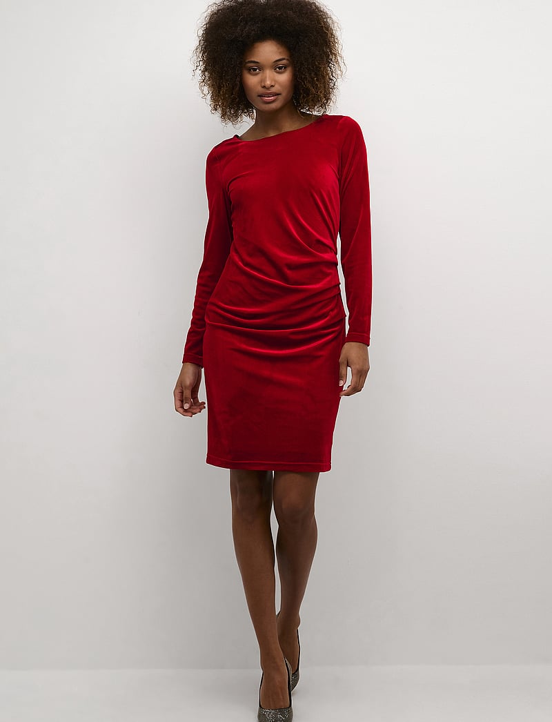 Kaffe - Kelly dress - cocktailkleider - haute red - 3