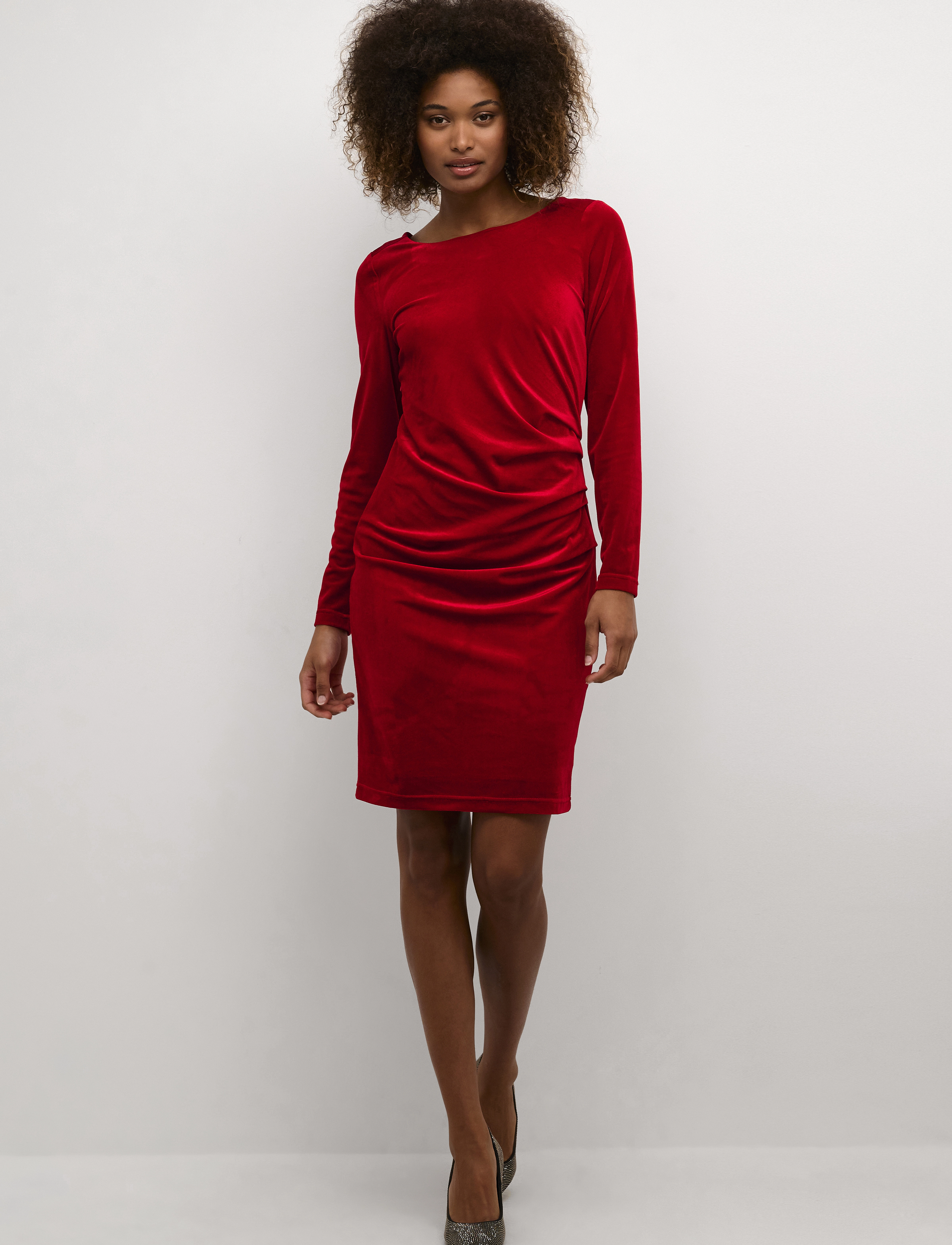 Kaffe - Kelly dress - cocktailkjoler - haute red - 3