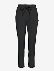 Kaffe - Jillian Belt Pants - slim fit trousers - dark grey melange - 0