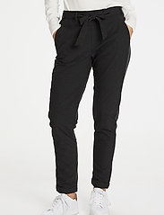 Kaffe - Jillian Belt Pants - slim fit trousers - dark grey melange - 2