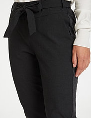 Kaffe - Jillian Belt Pants - slim fit trousers - dark grey melange - 4