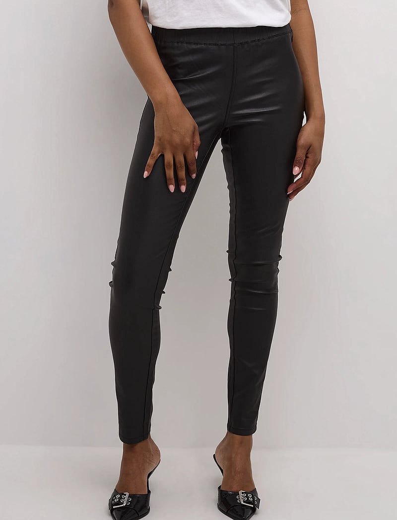 Kaffe - Ada coated Jeggings - leggings - black deep - 0