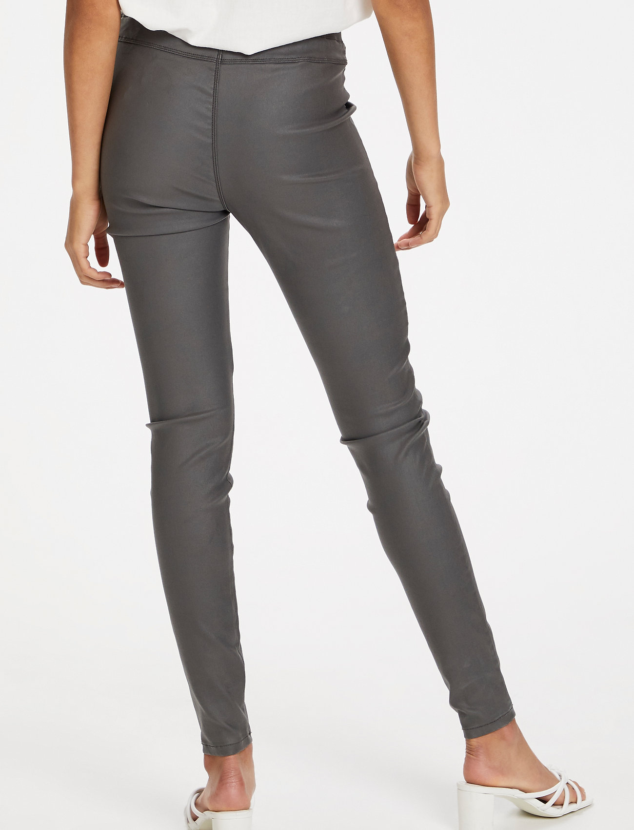 Kaffe - Ada coated Jeggings - leggings - dark dull grey - 5