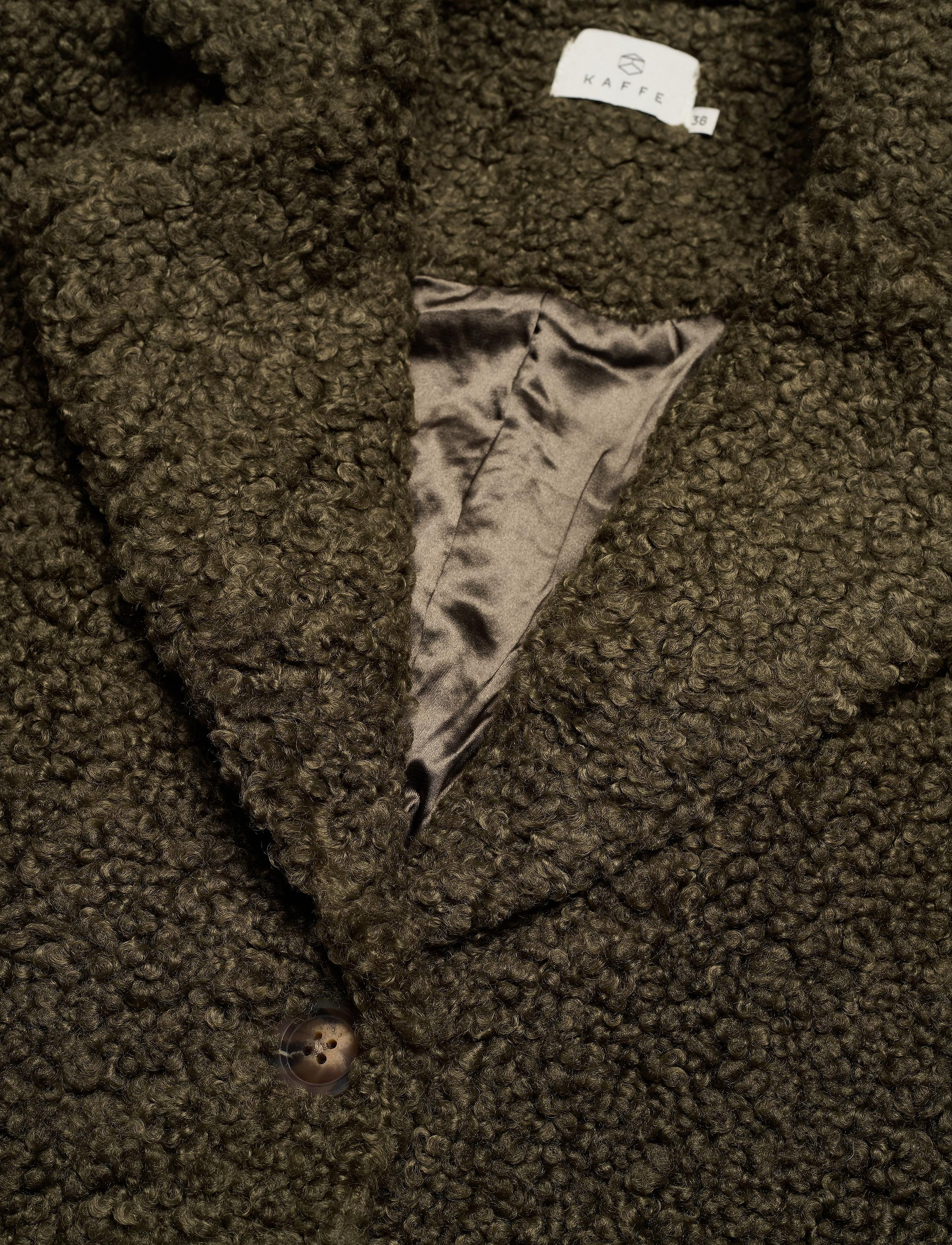Kaffe - Balma Teddy Coat - grape leaf - 2