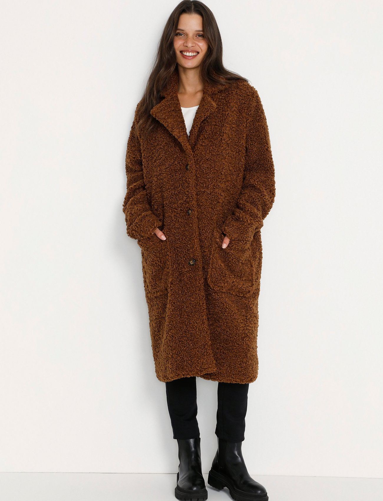 Kaffe - Balma Teddy Coat - toffee - 3
