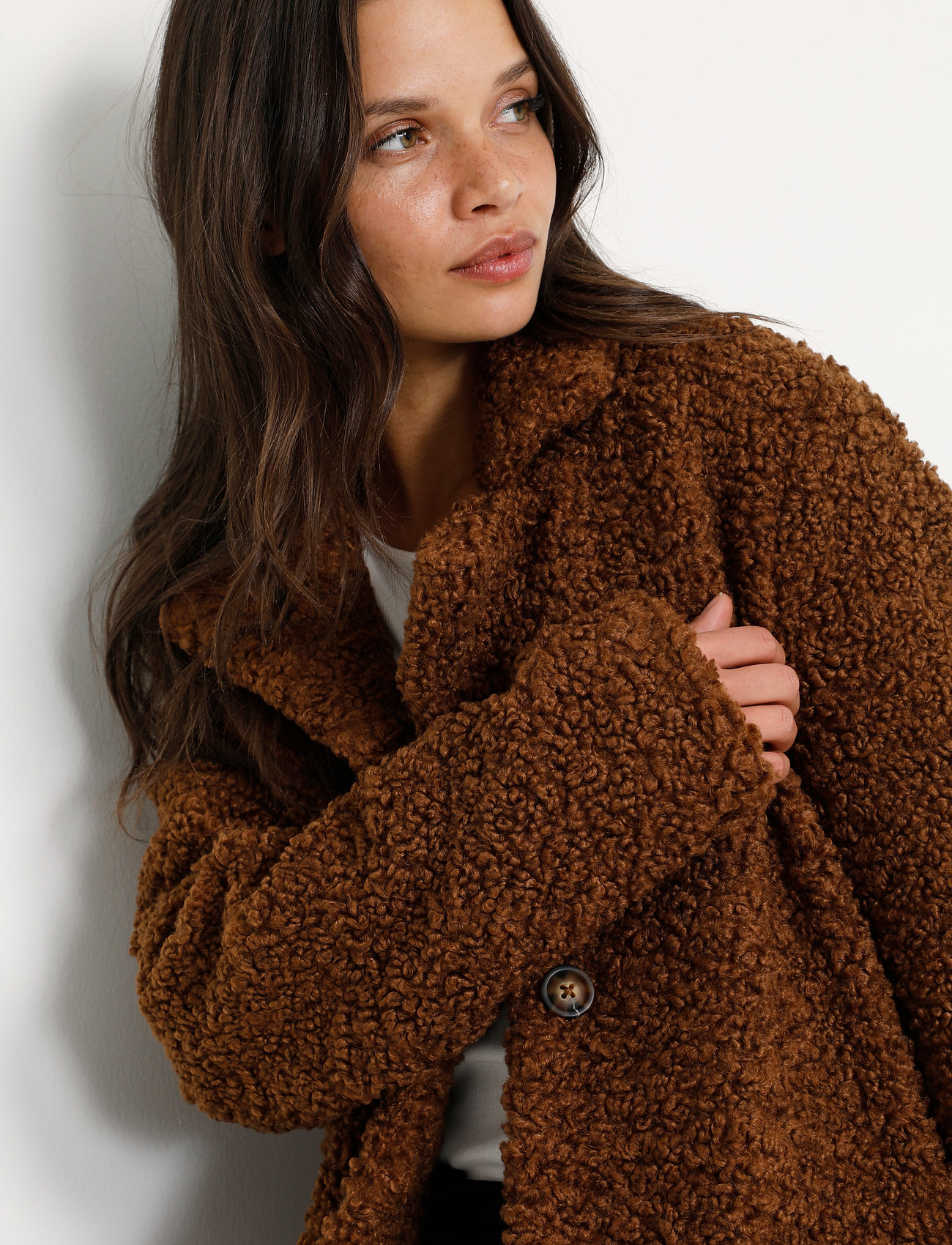 Kaffe - Balma Teddy Coat - toffee - 4