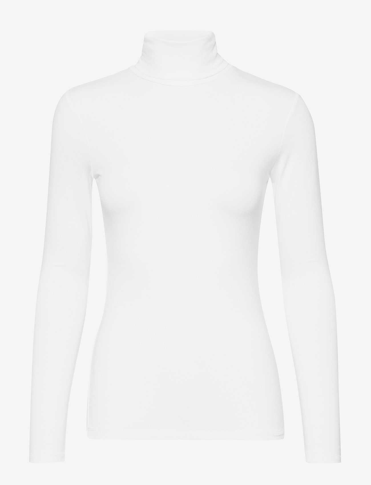 Kaffe - Yoko Rollneck LS - långärmade toppar - chalk - 1