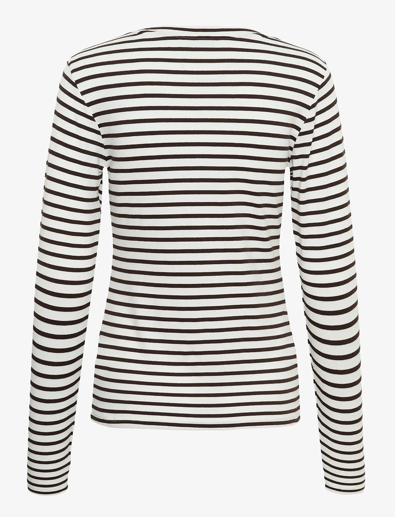 Kaffe - Liddy T-Shirt - langærmede toppe - chalk / brown - blue heart - 2