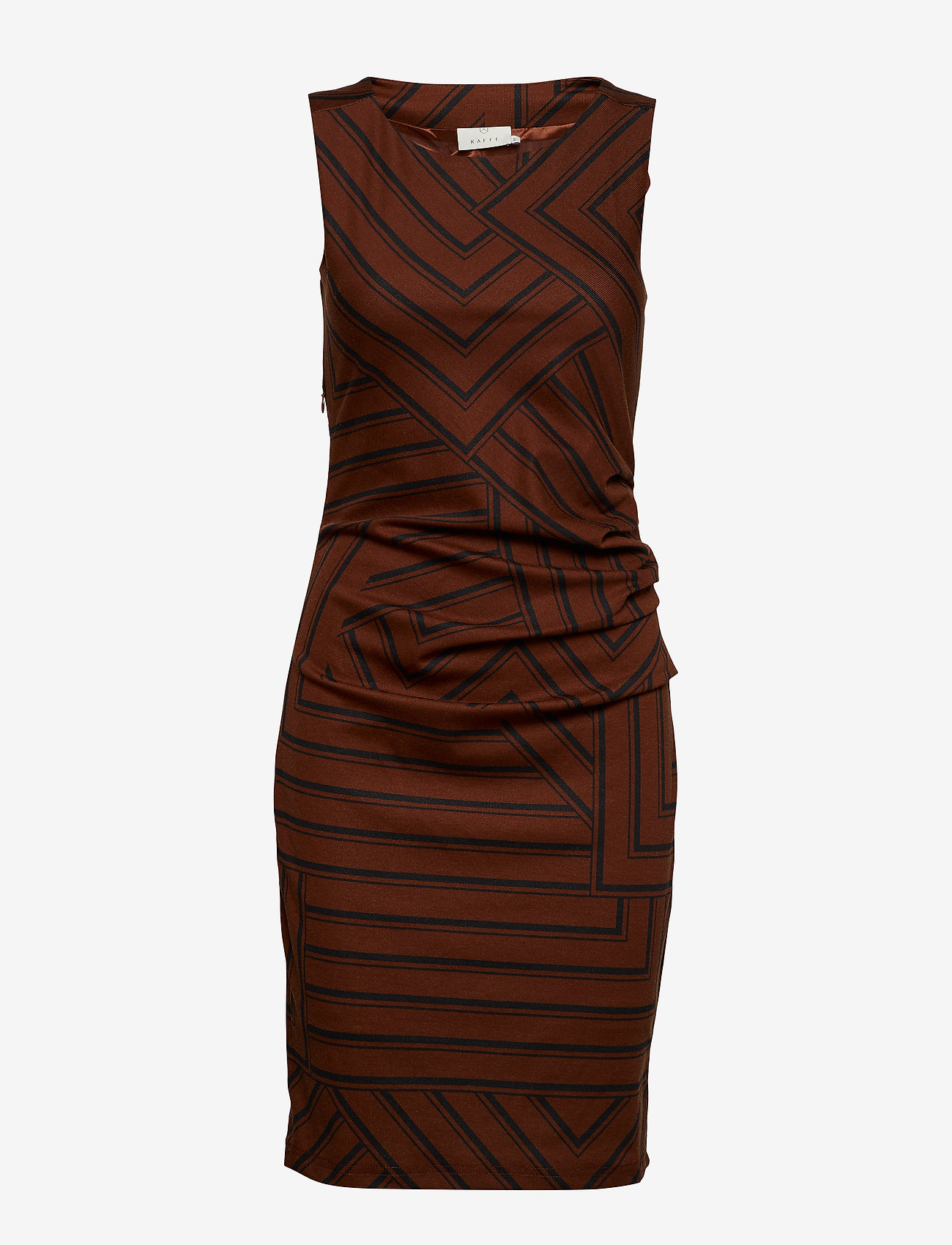 Kaffe - KAline India Dress - cherry mahogany/50600 - 0