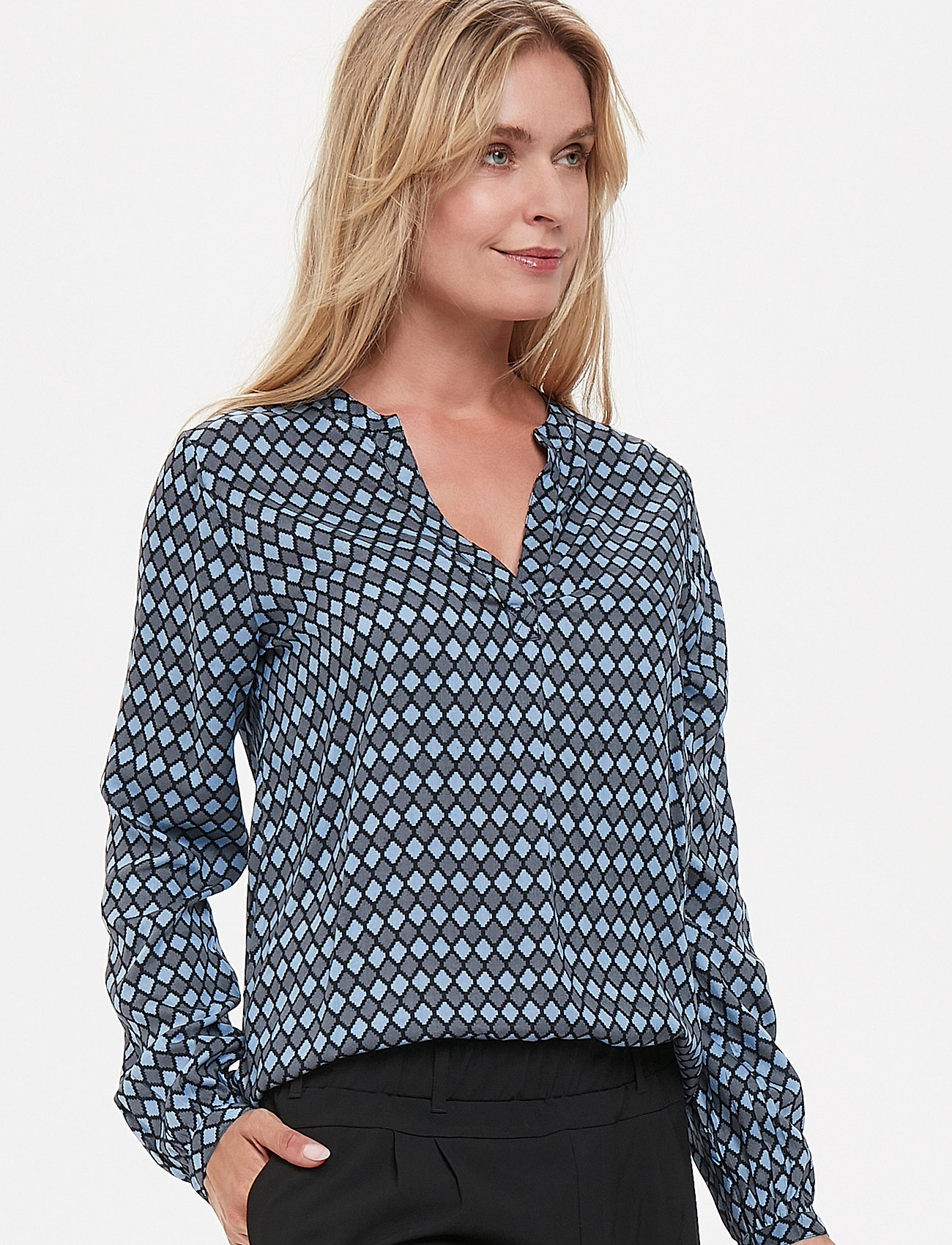 Kaffe - KAsary Tilly Blouse - blouses à manches longues - midnight marine - 0
