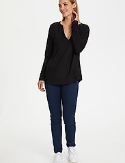 Kaffe - Kacalina Blouse - long-sleeved blouses - black deep - 2