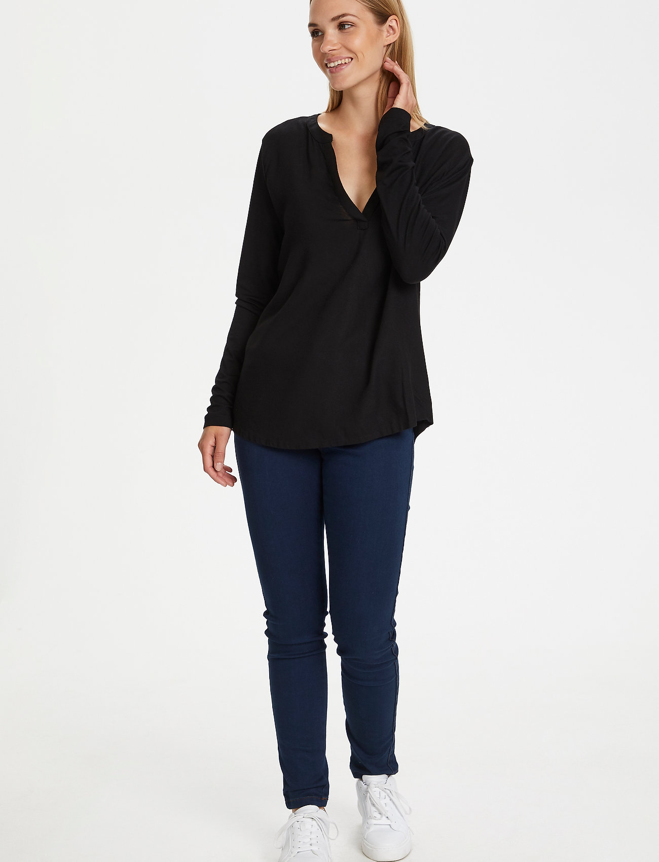 Kaffe - Kacalina Blouse - langärmlige blusen - black deep - 3