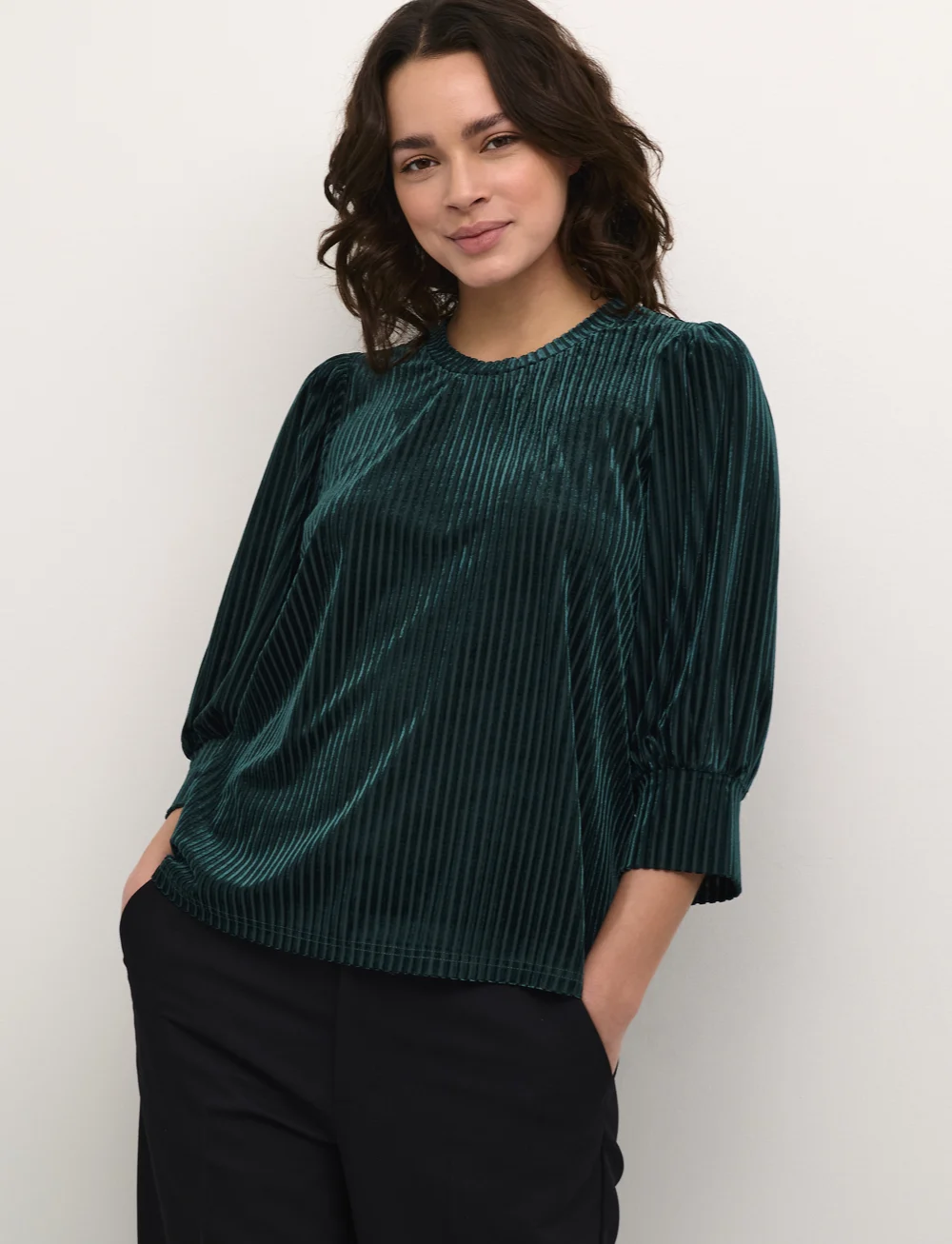 Kaffe - KAcaca Blouse - kortærmede bluser - garden topiary cc. - 0