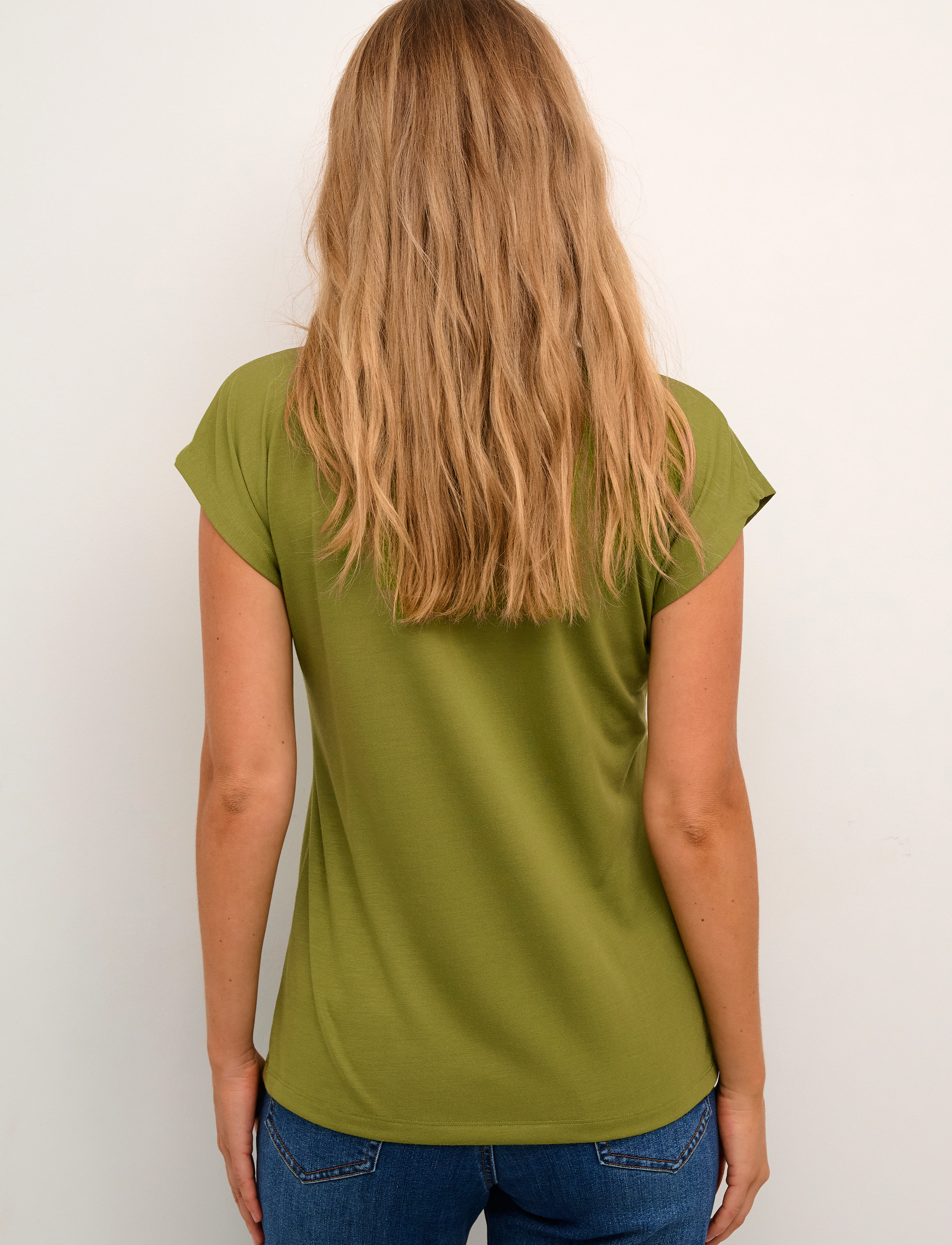 Kaffe - KAlise T-Shirt - laveste priser - calla green - 4