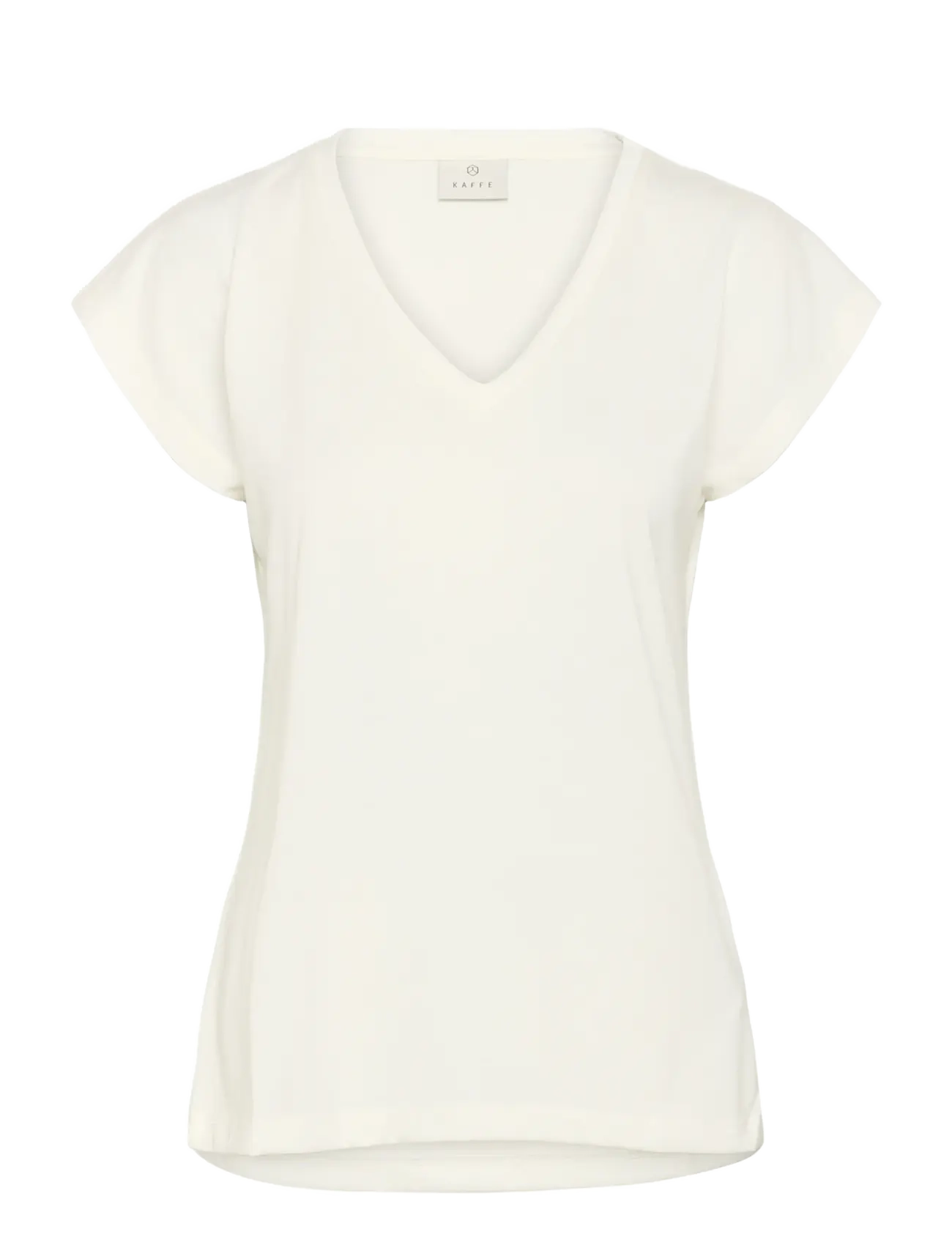 Kaffe KAlise T-Shirt - Tøj - CHALK / white