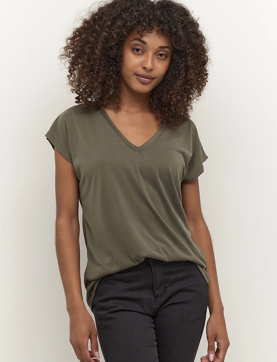 Kaffe - KAlise T-Shirt - t-shirts - grape leaf - 0
