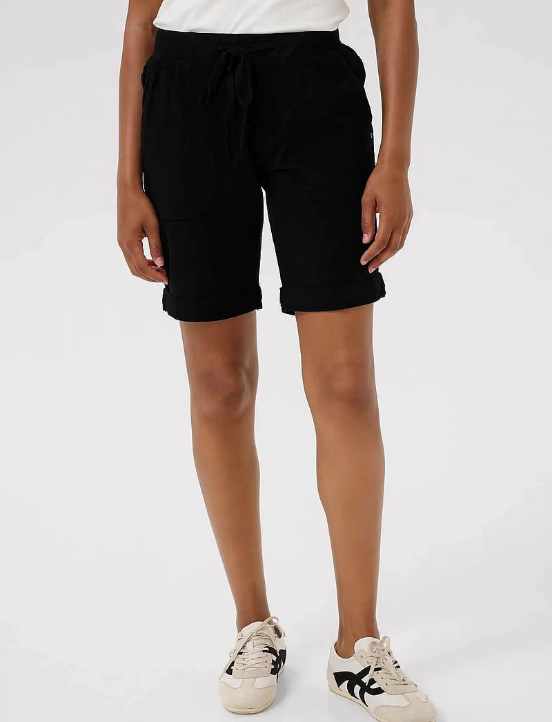 Kaffe - KAnaya Shorts - casual shorts - black deep - 0