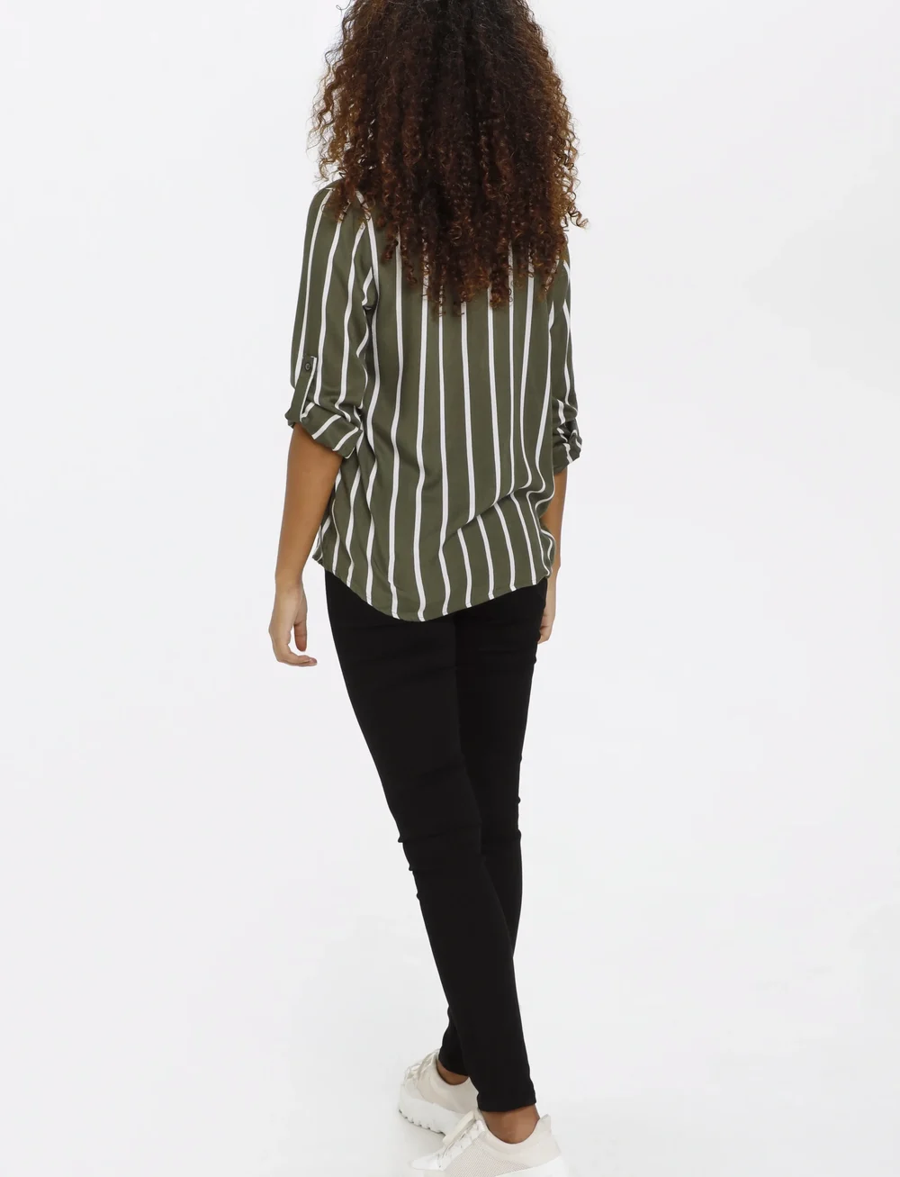 Kaffe - KAstridy Blouse - langærmede bluser - grape leaf/chalk - 5