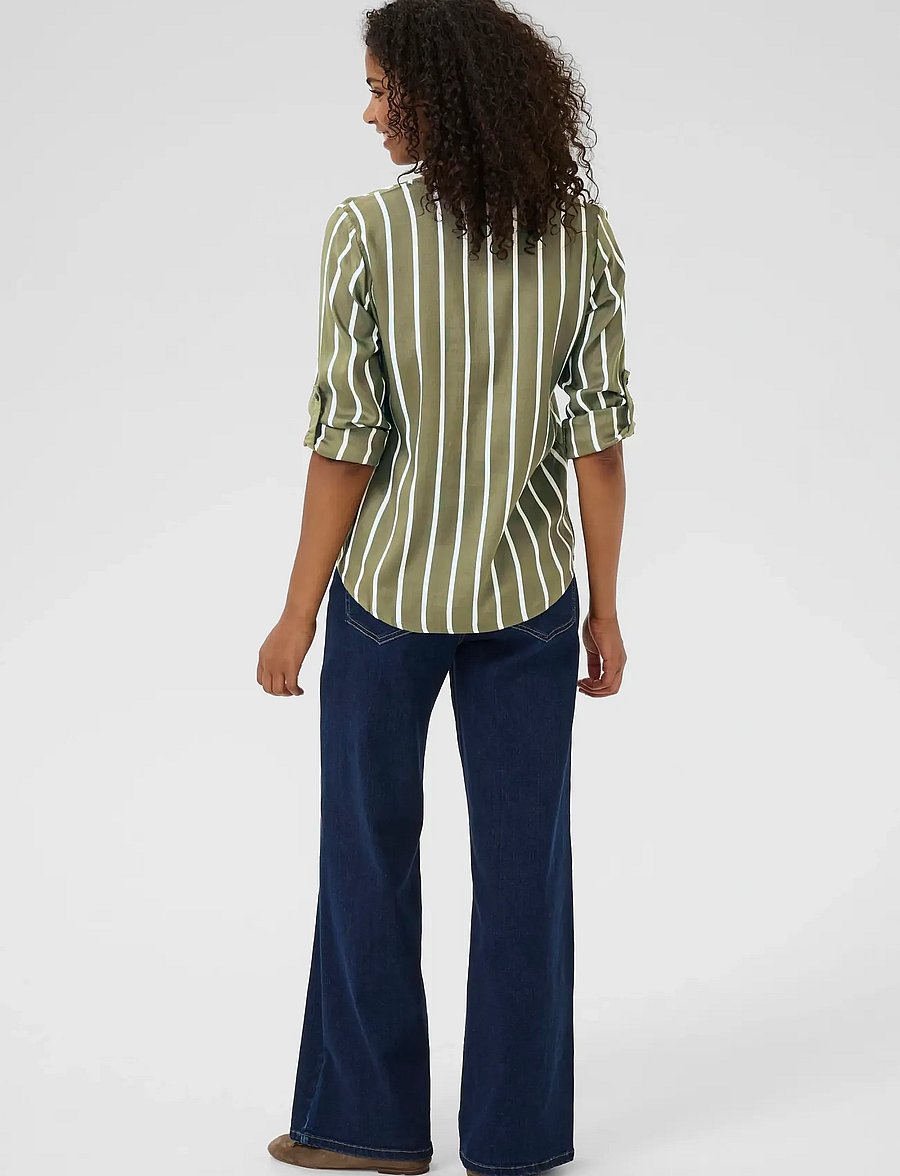 Kaffe - KAstridy Blouse - pikkade varrukatega pluusid - grape leaf/chalk - 5