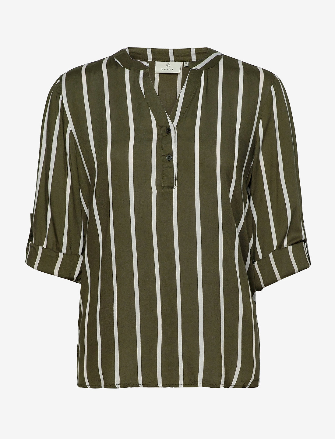 Kaffe - KAstridy Blouse - langærmede bluser - grape leaf/chalk - 3