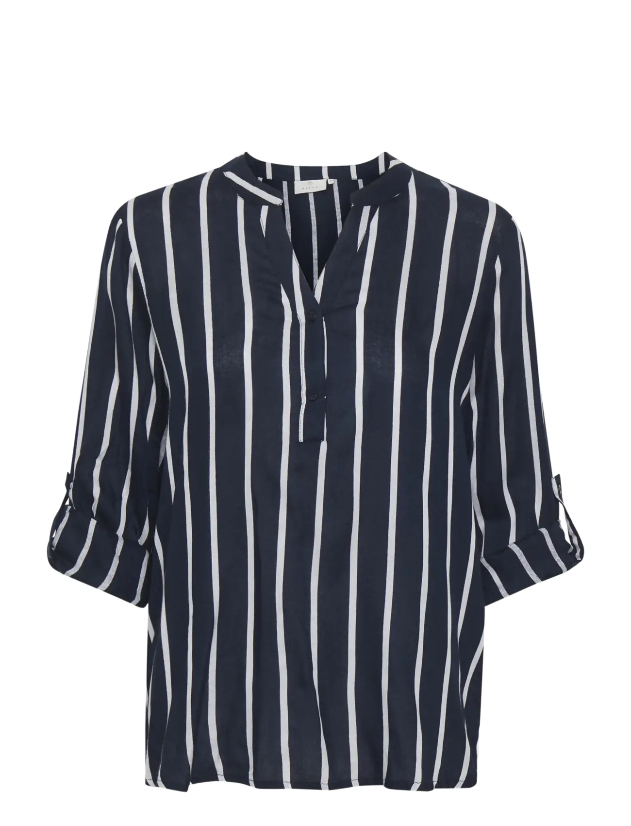 Kaffe - KAstridy Blouse - langärmelige blusen - midnight marine/chalk - 1