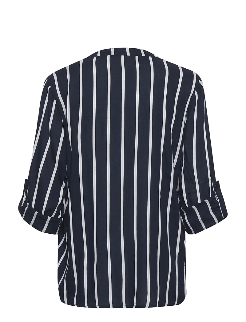 Kaffe - KAstridy Blouse - langærmede bluser - midnight marine/chalk - 2