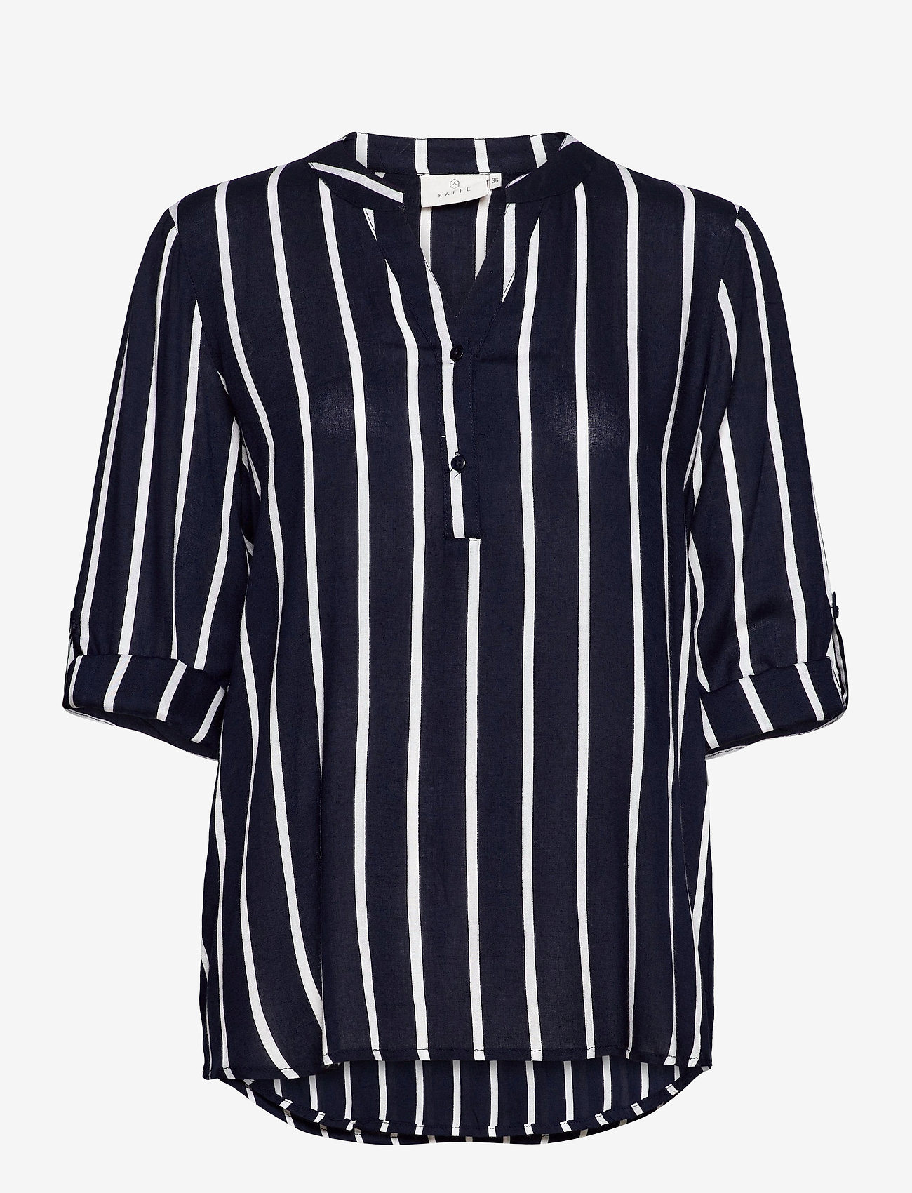 Kaffe - KAstridy Blouse - long-sleeved blouses - midnight marine/chalk - 2