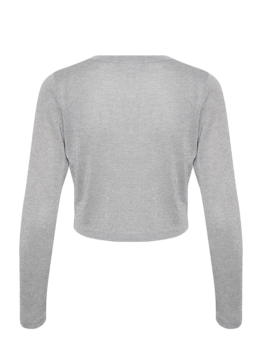 Kaffe - KAankra Bolero - koftor - grey mel. w. silver lurex - 2