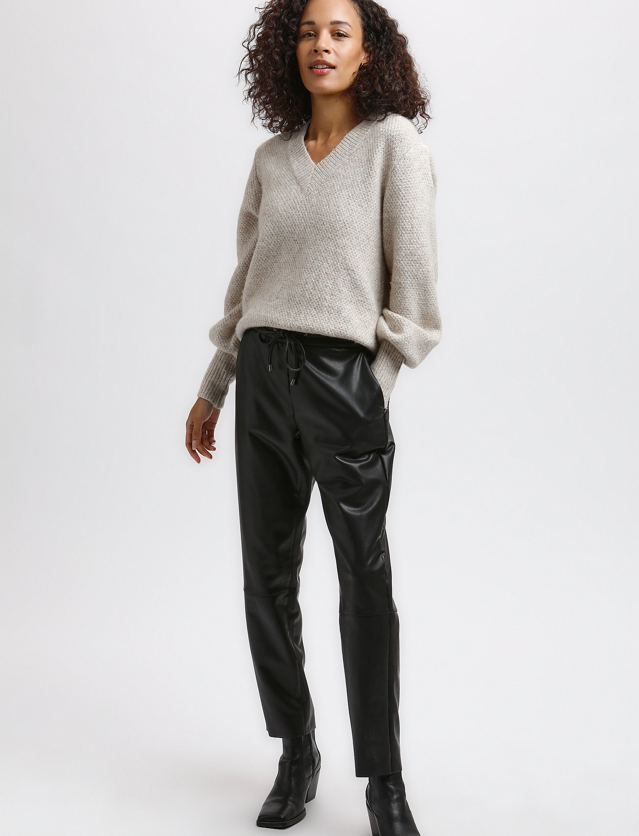 Kaffe - KAvilla Pants 7/8 - black deep - 3