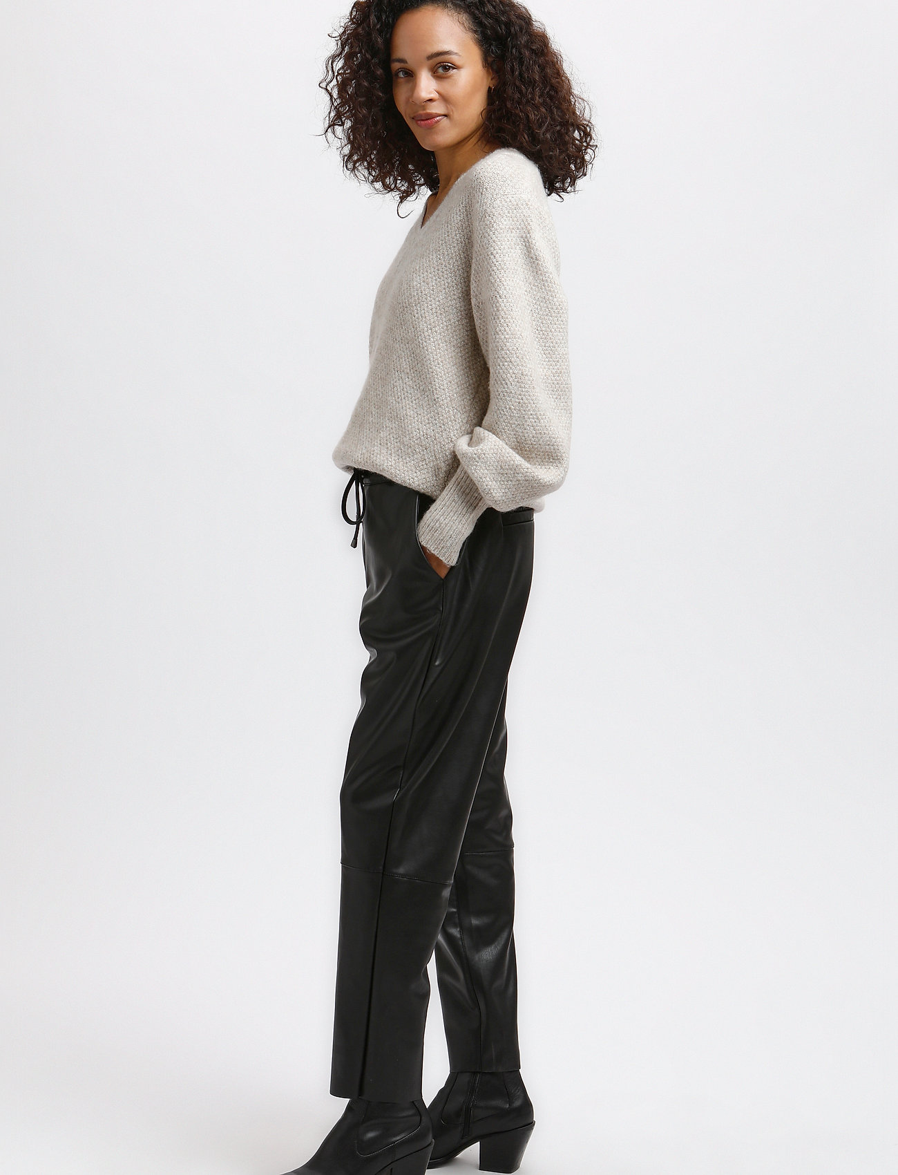 Kaffe - KAvilla Pants 7/8 - black deep - 4