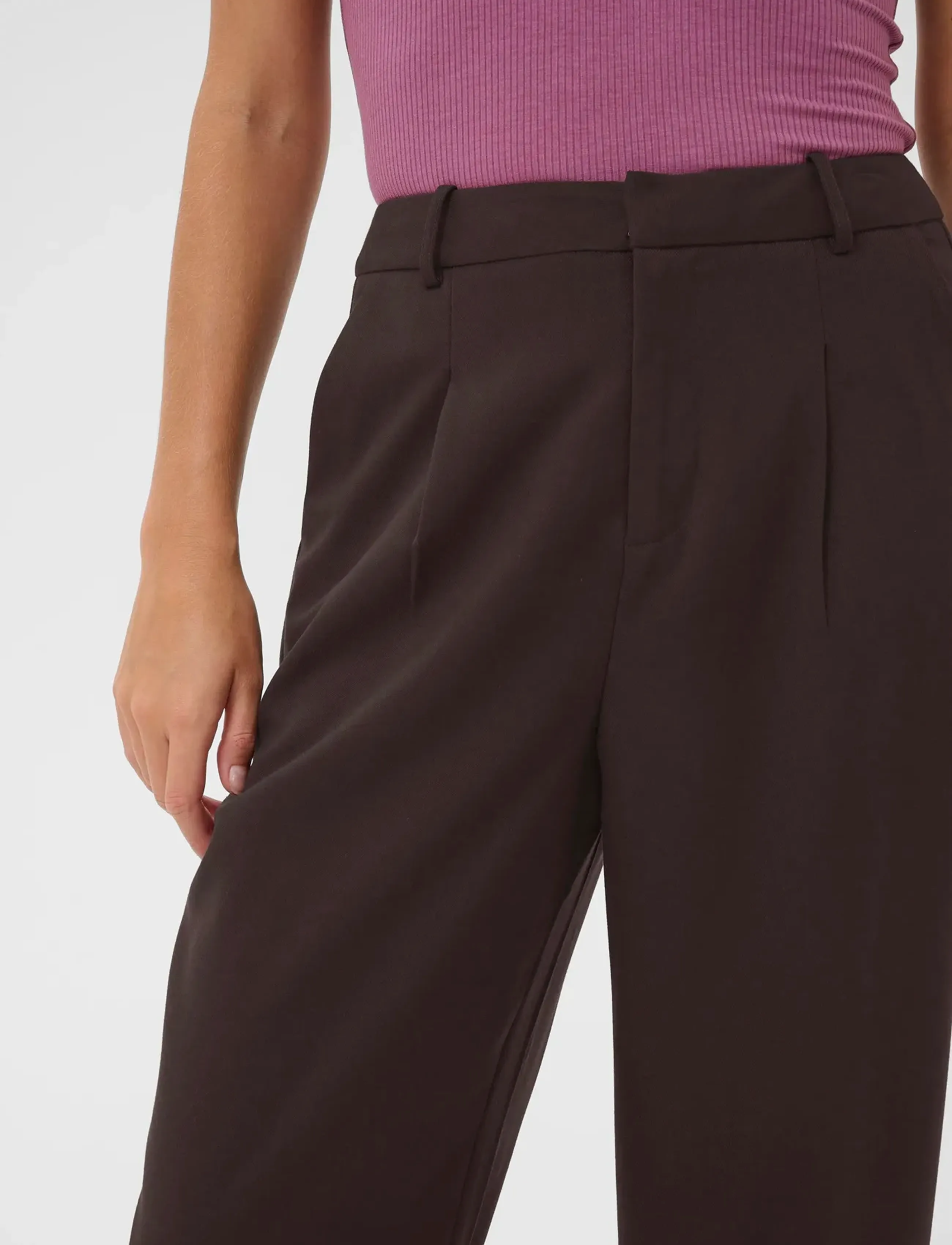 Kaffe - KAMERLE PANTS CROPPED - peoriided outlet-hindadega - black coffee - 5