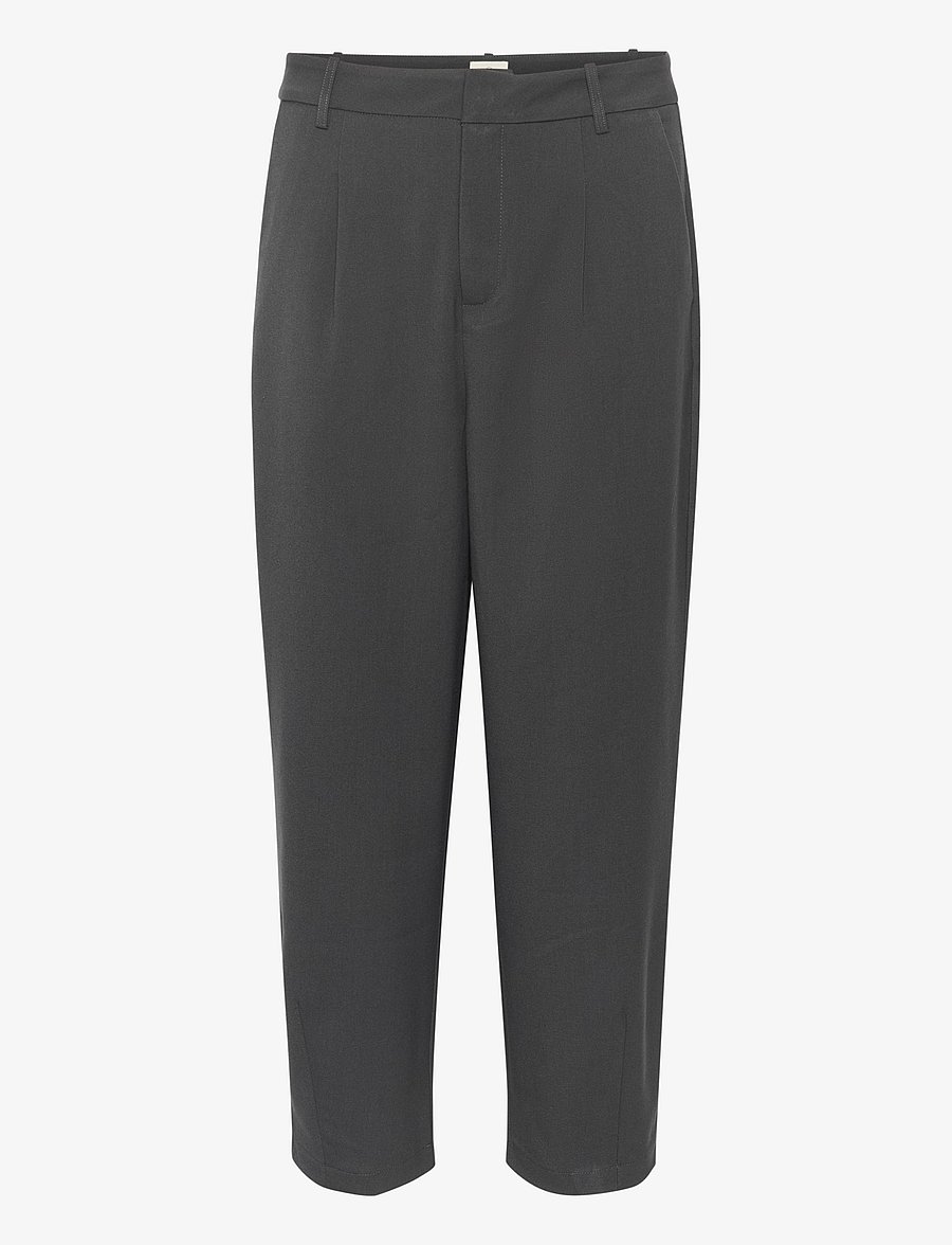 Kaffe - KAMERLE PANTS CROPPED - pidulikud püksid - black oyster - 1