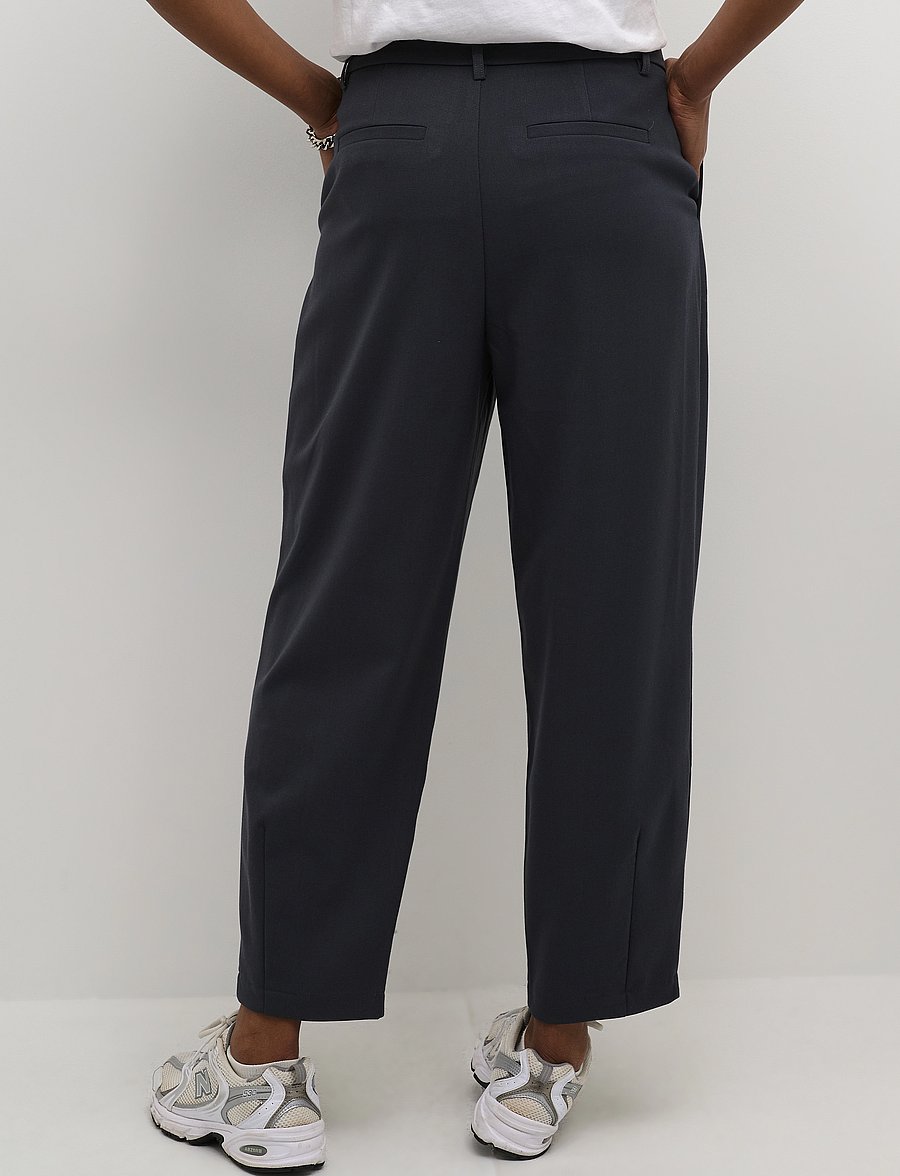 Kaffe - KAMERLE PANTS CROPPED - pidulikud püksid - black oyster - 4