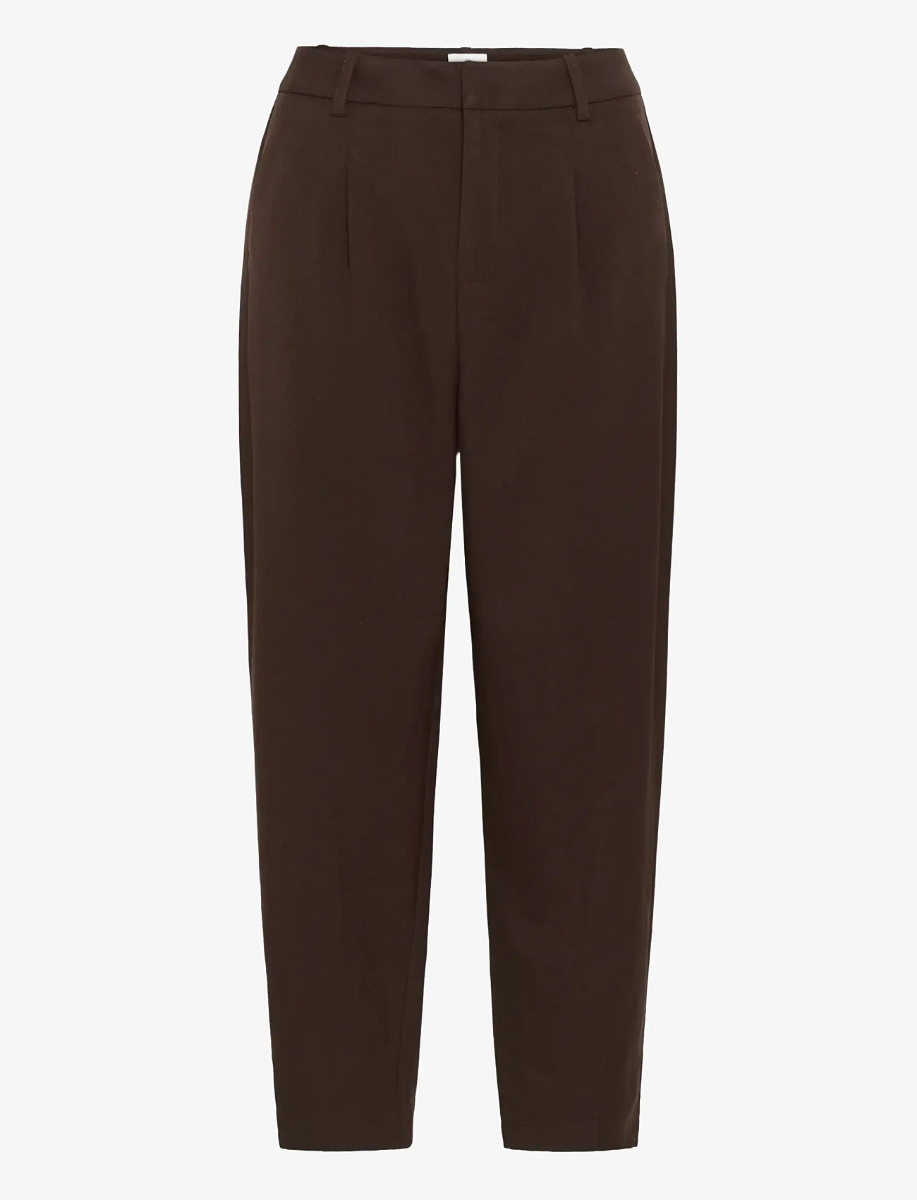 Kaffe - KAMERLE PANTS CROPPED - habitbukser - coffee bean - 0