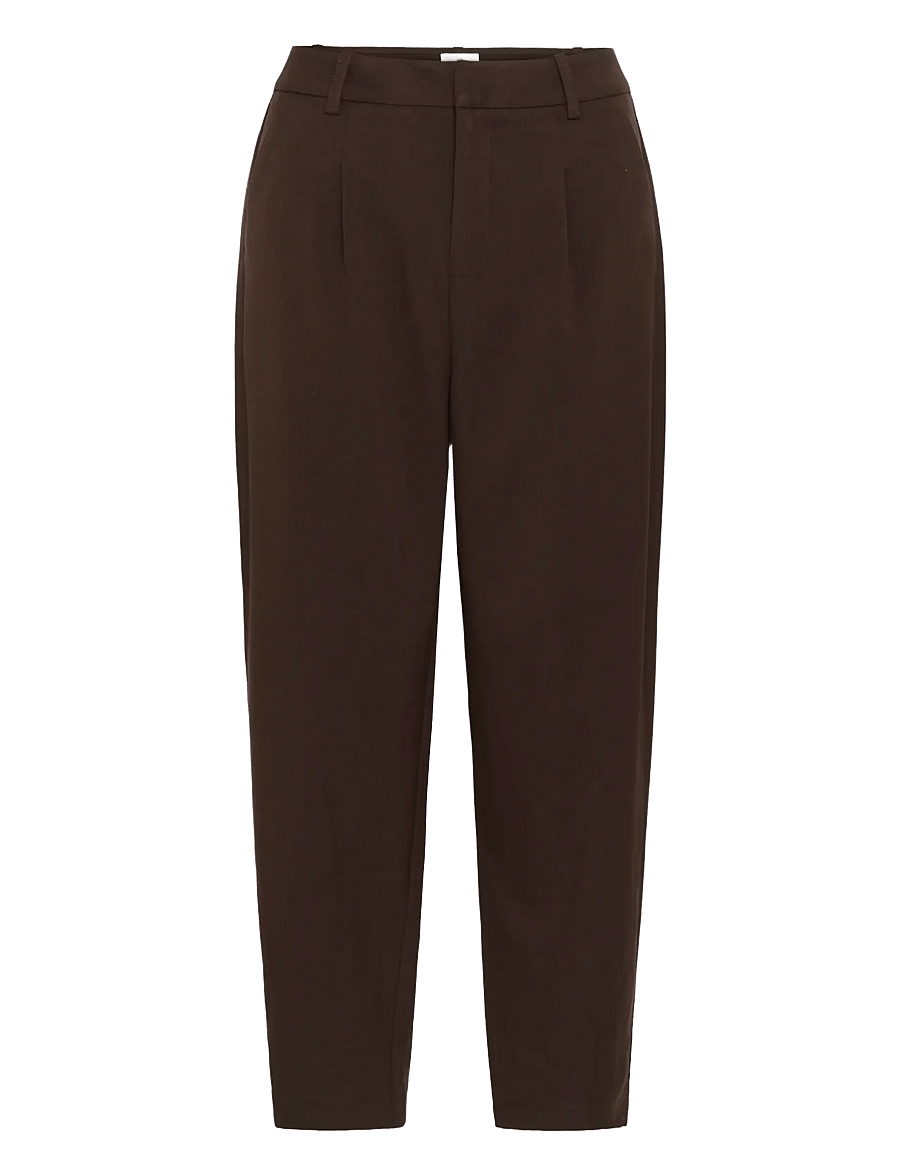 Kaffe - KAMERLE PANTS CROPPED - anzugshosen - coffee bean - 0