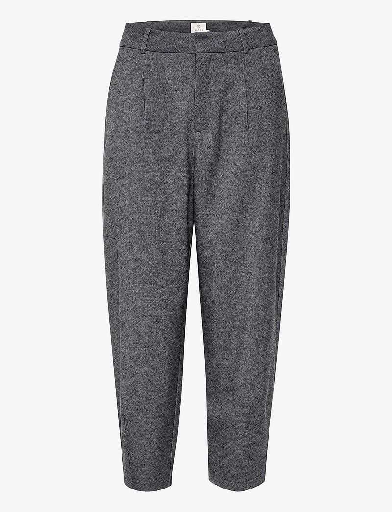 Kaffe - KAmerle Pants Cropped - formell - dark grey melange - 1