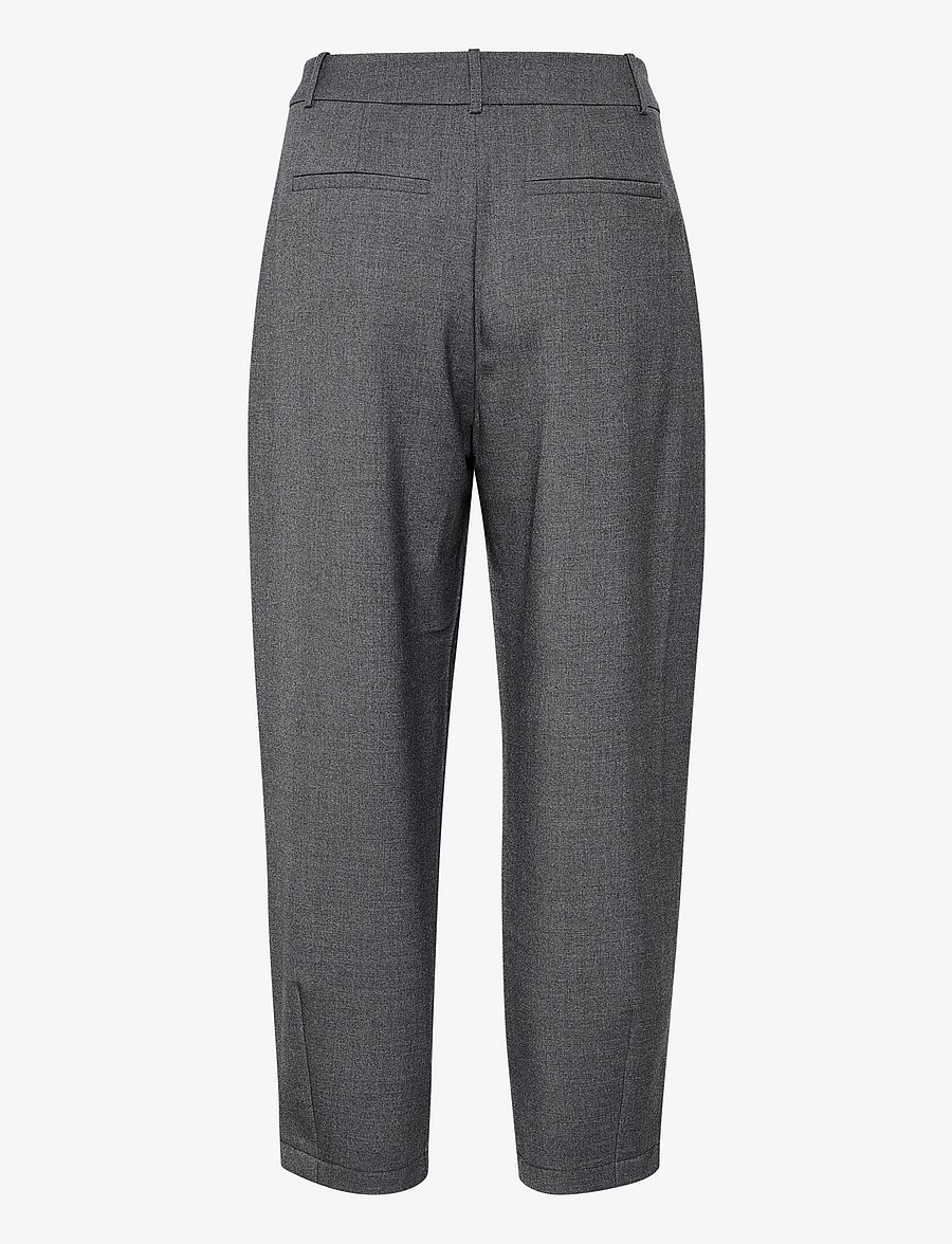 Kaffe - KAMERLE PANTS CROPPED - habitbukser - dark grey melange - 2