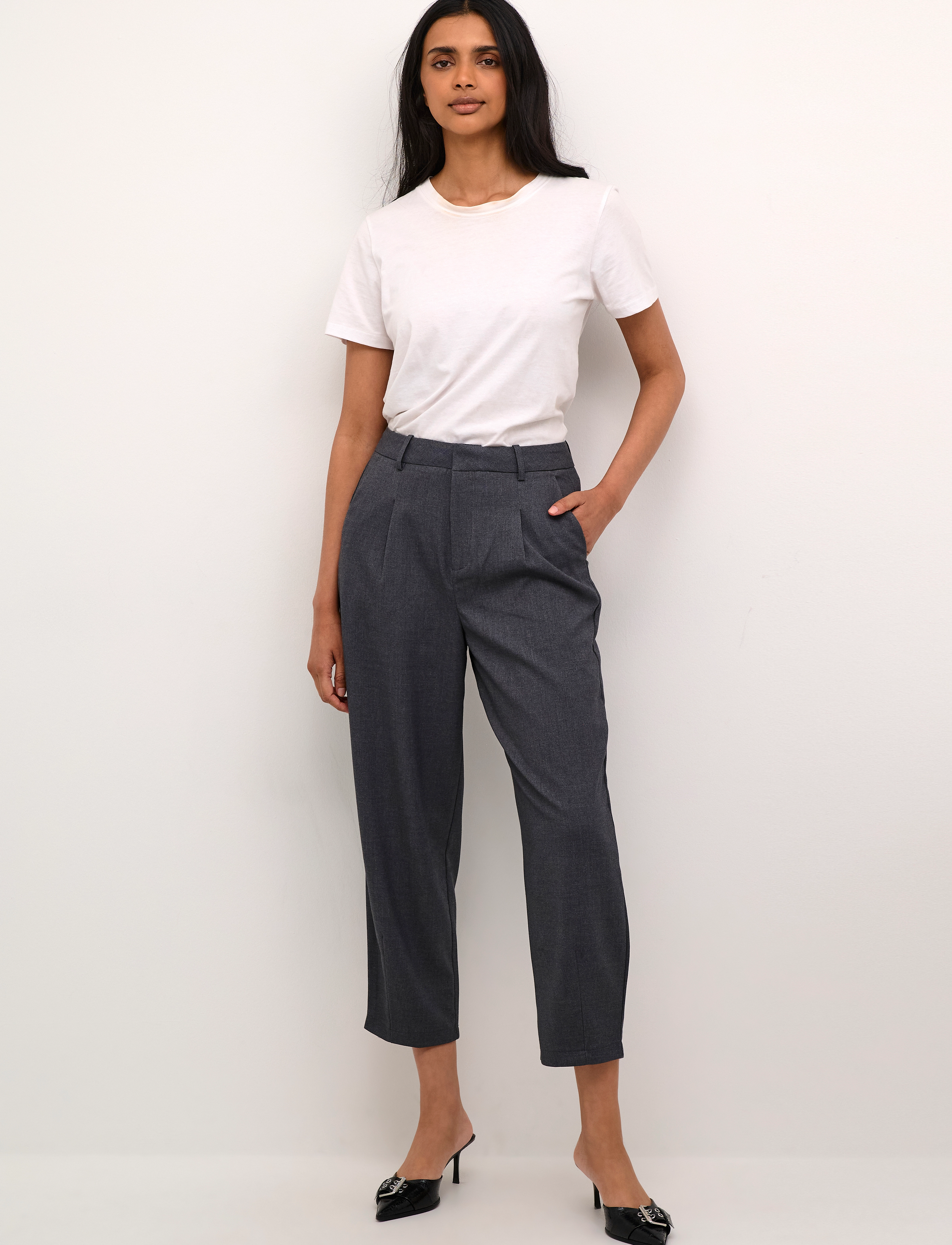 Kaffe Kamerle Pants Cropped kostymbyxor dam – bild 4