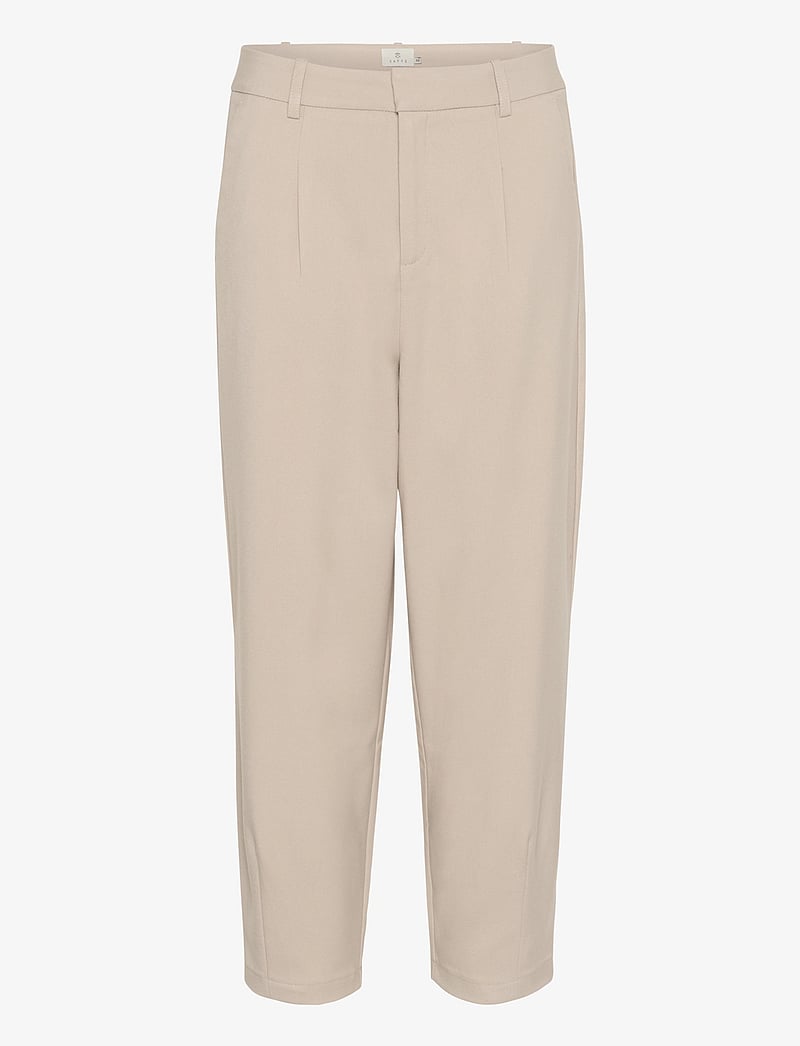 Kaffe - KAmerle Pants Cropped - sérsniðnar buxur - feather gray - 1