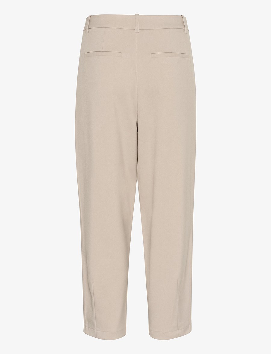 Kaffe - KAMERLE PANTS CROPPED - sérsniðnar buxur - feather gray - 2