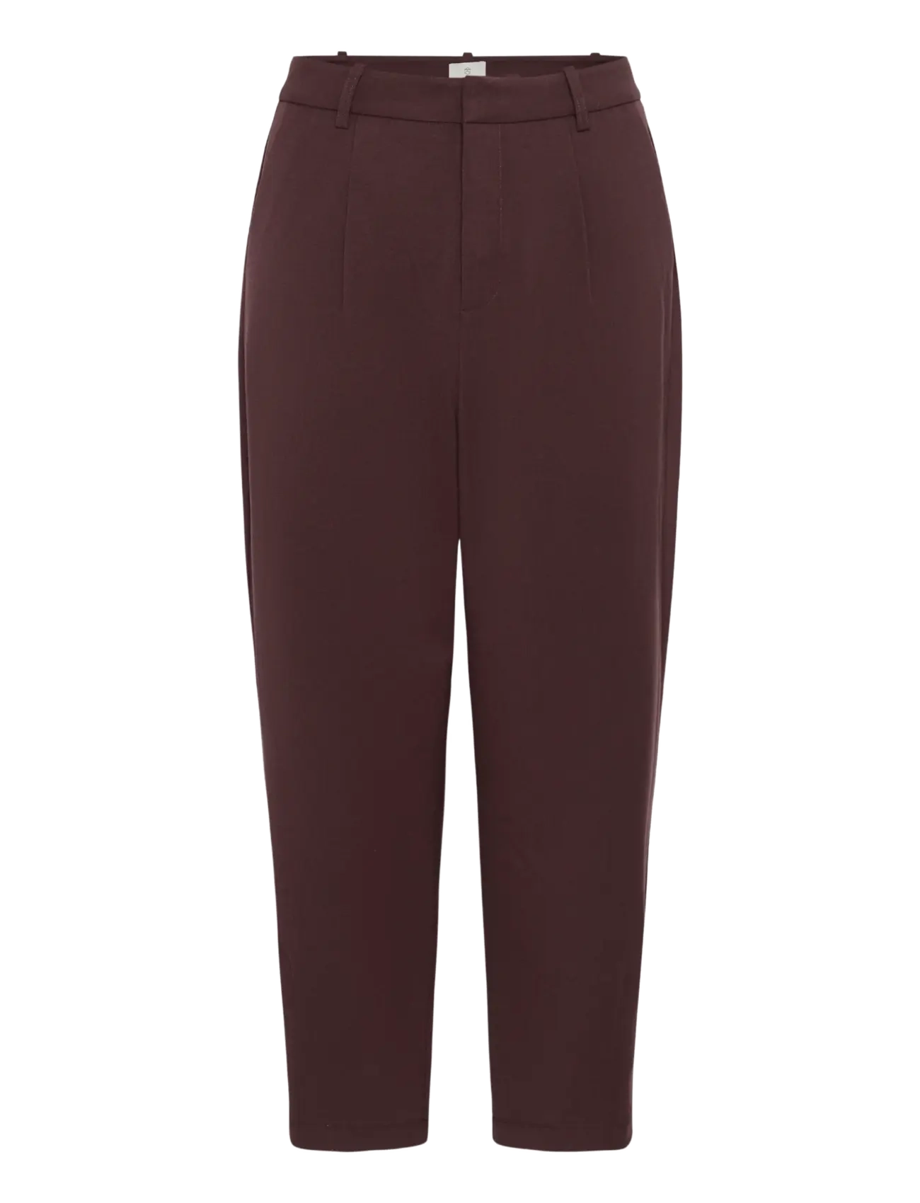 Kaffe - KAMERLE PANTS CROPPED - kostymbyxor - fudge - 1