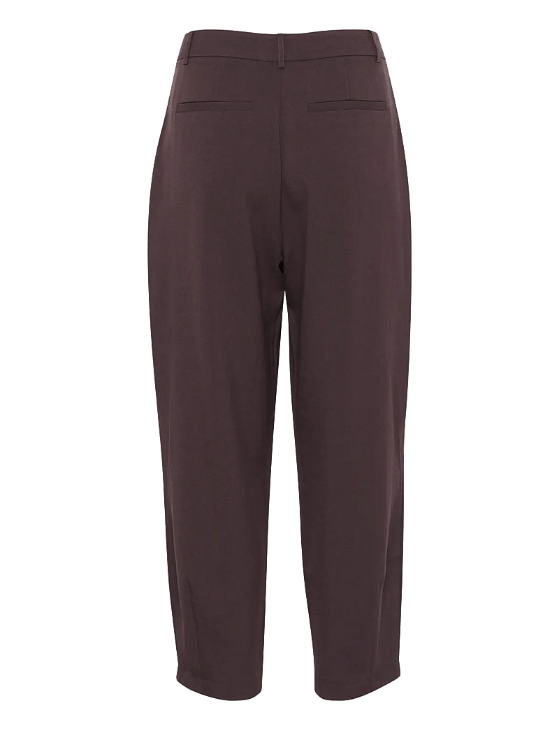 Kaffe - KAmerle Pants Cropped - kostymbyxor - fudge - 2