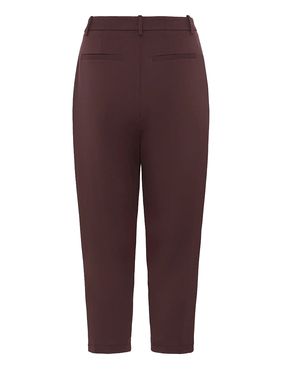 Kaffe - KAMERLE PANTS CROPPED - kostymbyxor - fudge - 2