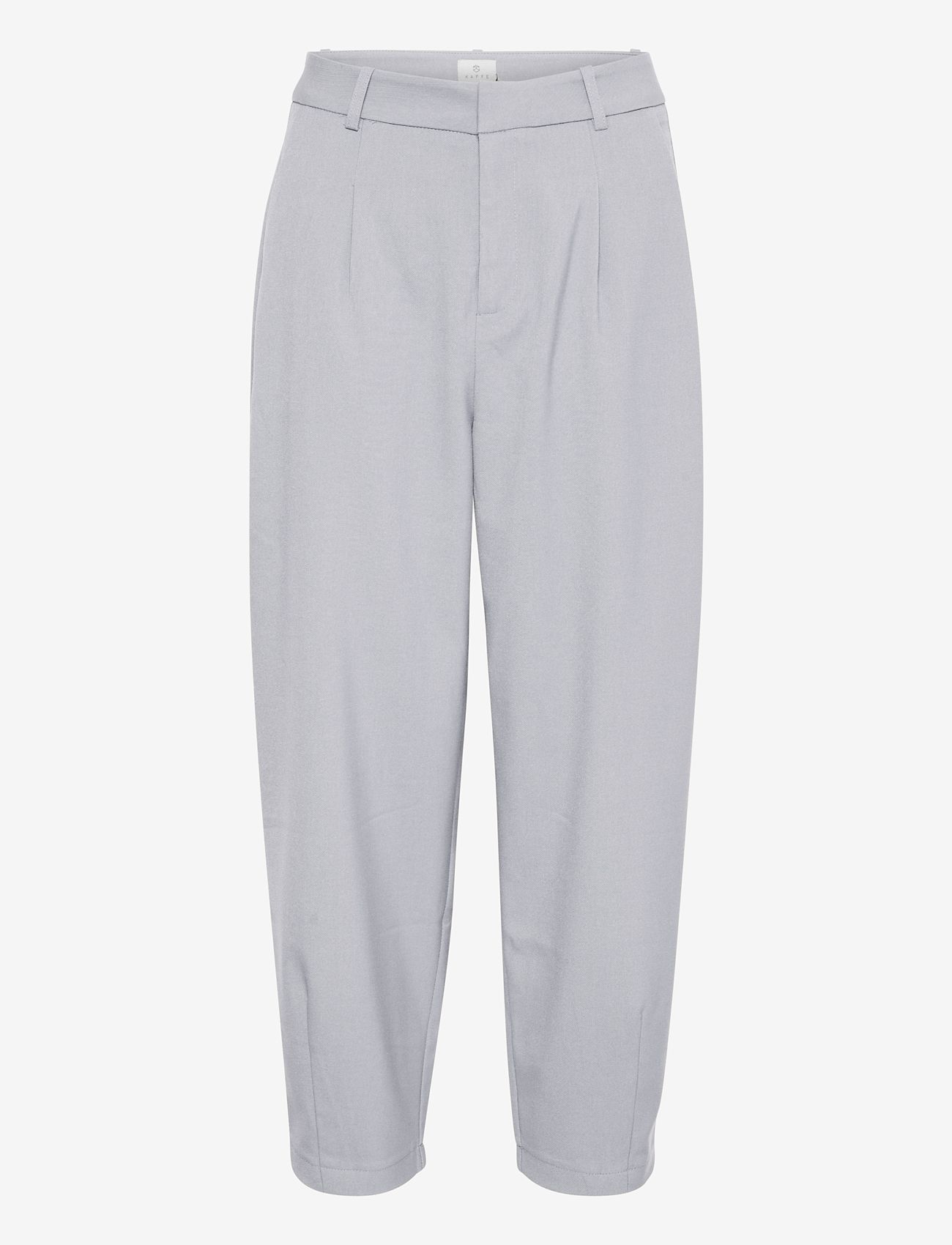Kaffe - KAMERLE PANTS CROPPED - festtøj til outletpriser - grey melange - 1