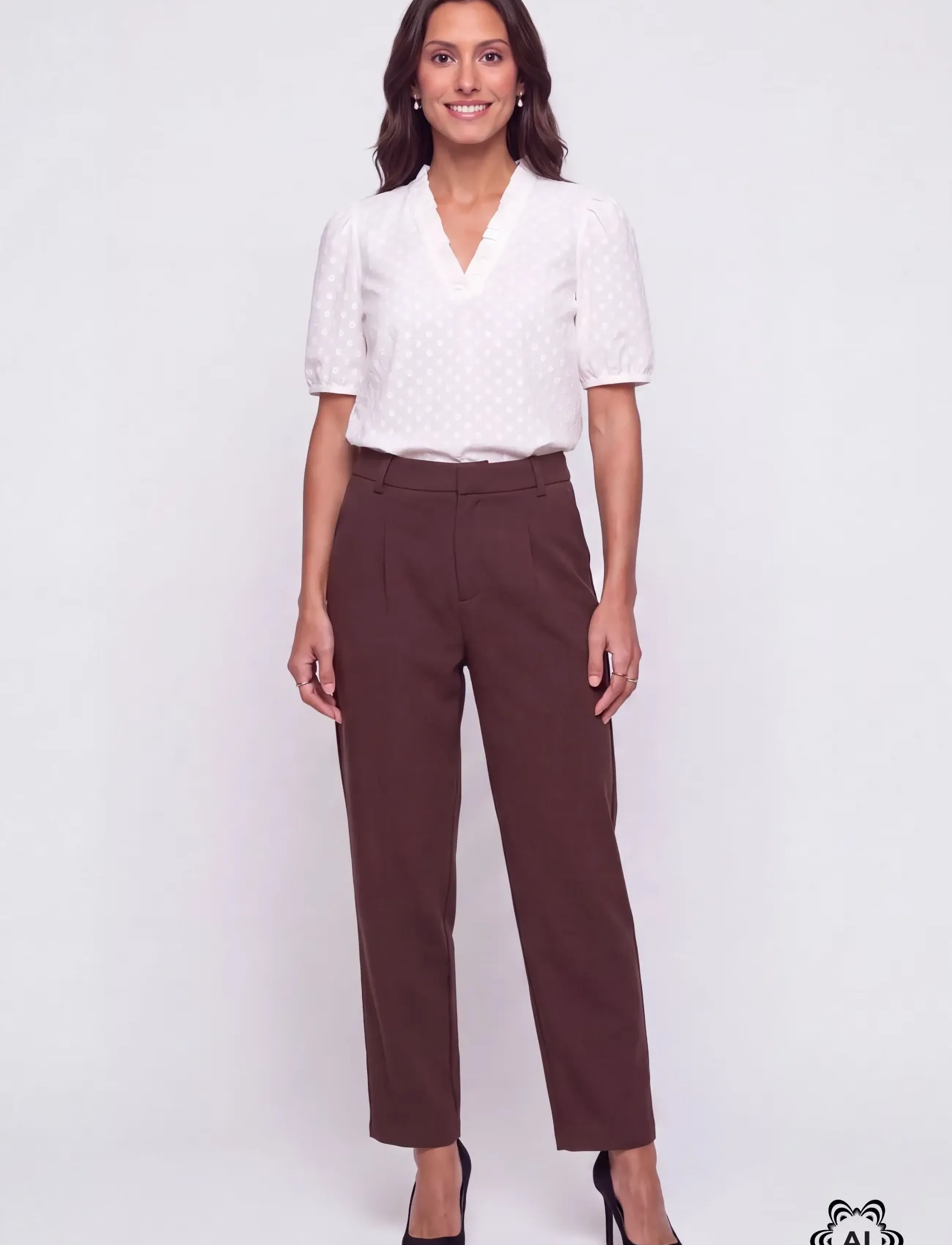 Kaffe - KAmerle Pants Cropped - peoriided outlet-hindadega - java - 0