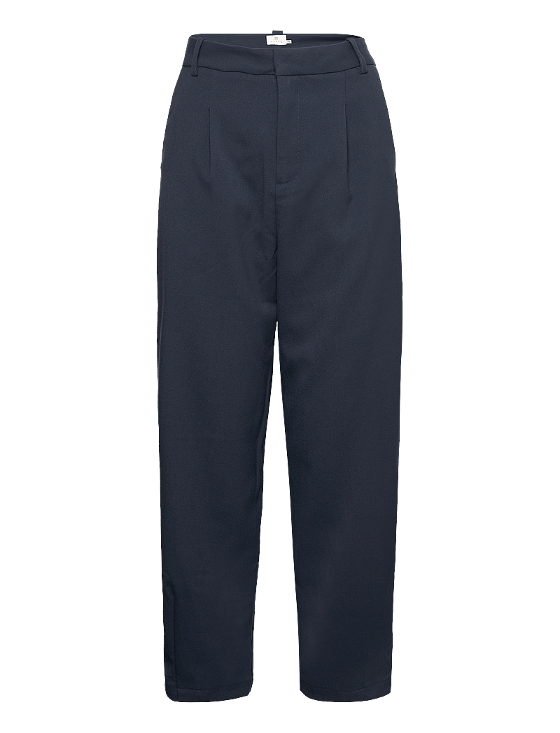 Kaffe - KAmerle Pants Cropped - kostymbyxor - midnight marine - 1
