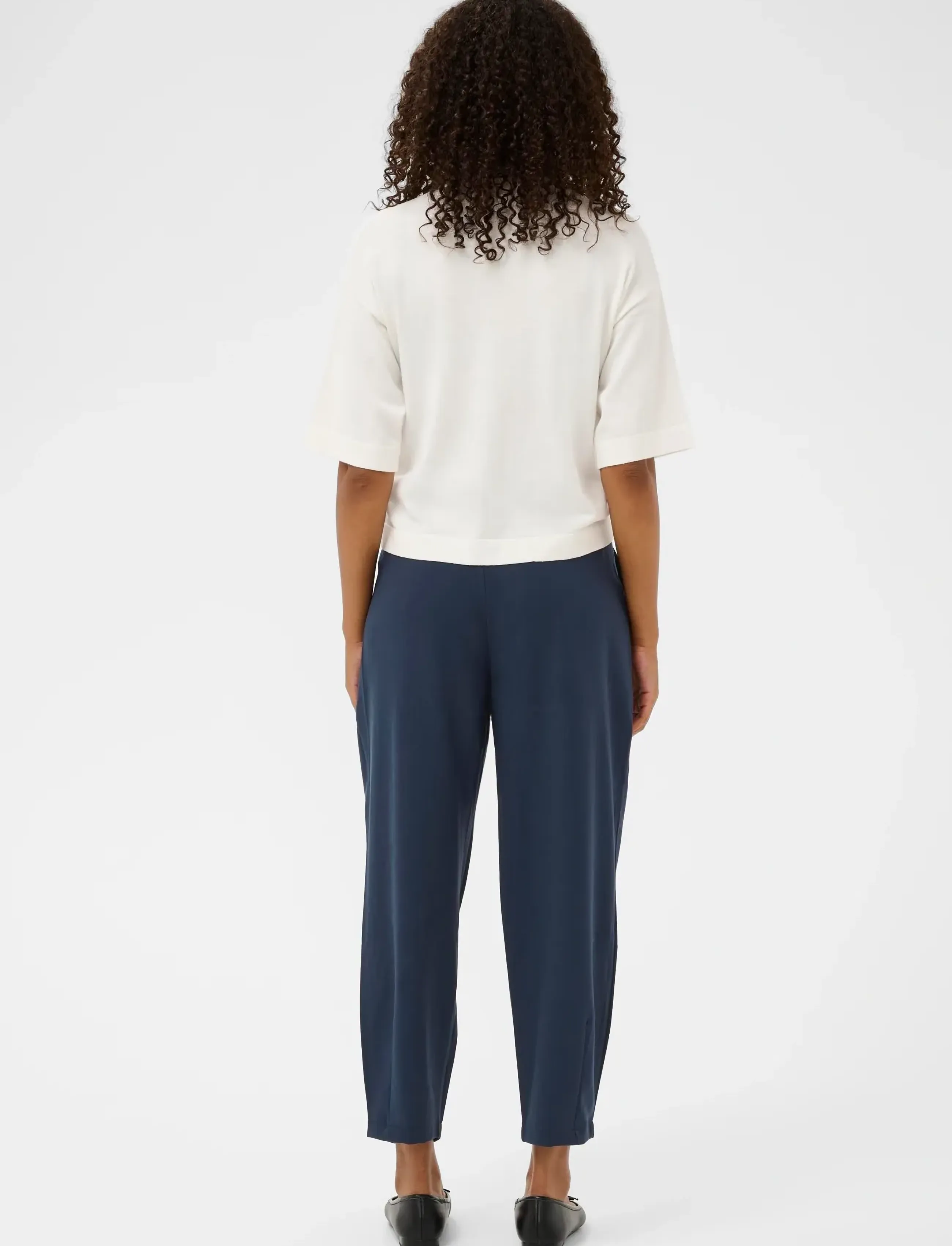 Kaffe - KAMERLE PANTS CROPPED - formell - midnight marine - 5