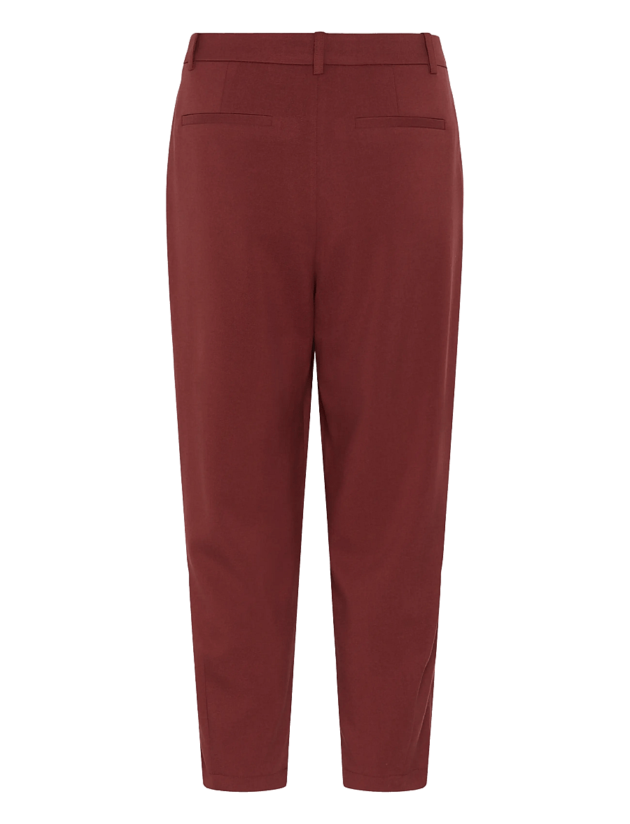 Kaffe - KAMERLE PANTS CROPPED - tailored trousers - port - 1